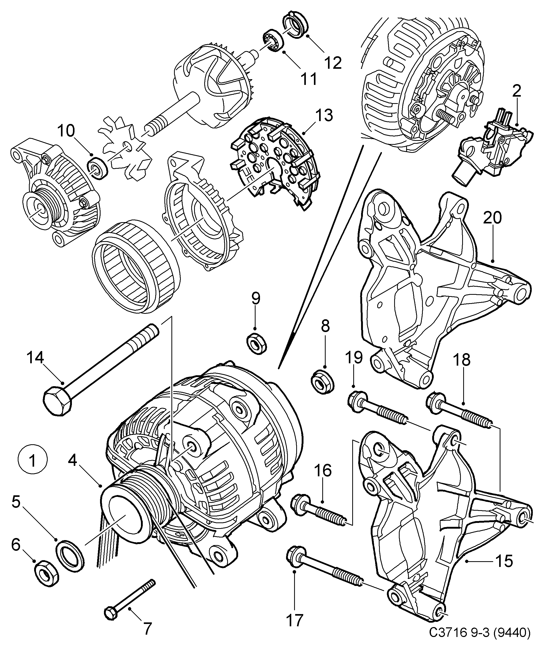 Opel 93172430 - Винт vvparts.bg