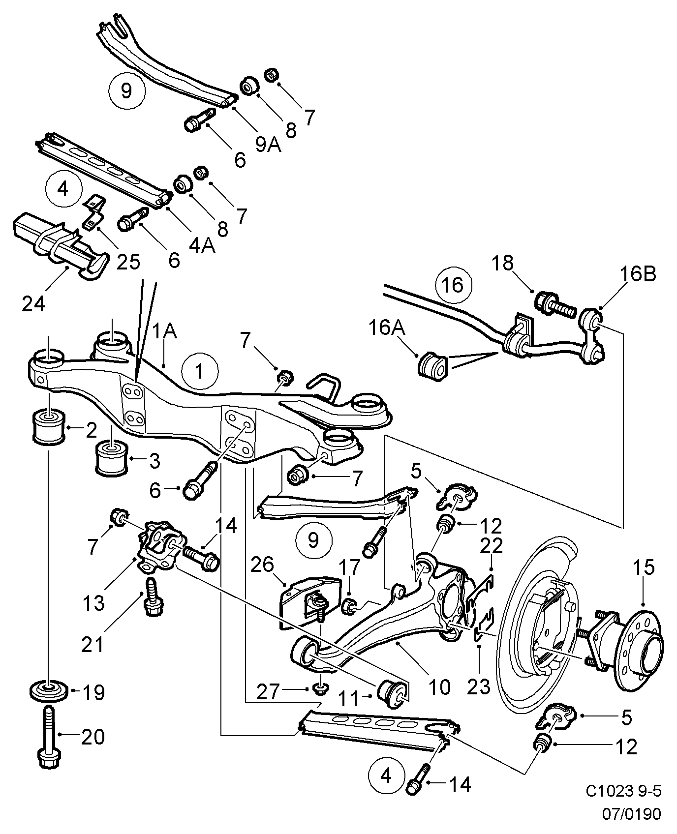 SAAB 5236633 - Тампон, носач vvparts.bg