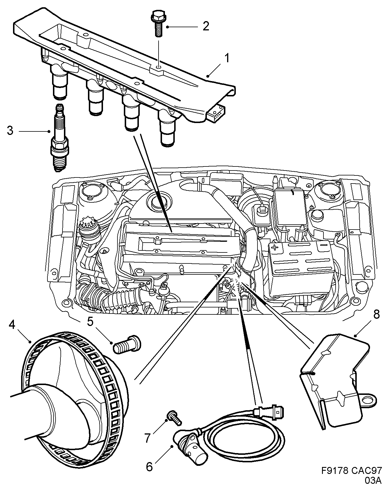 Vauxhall 30 520 467 - Запалителна свещ vvparts.bg