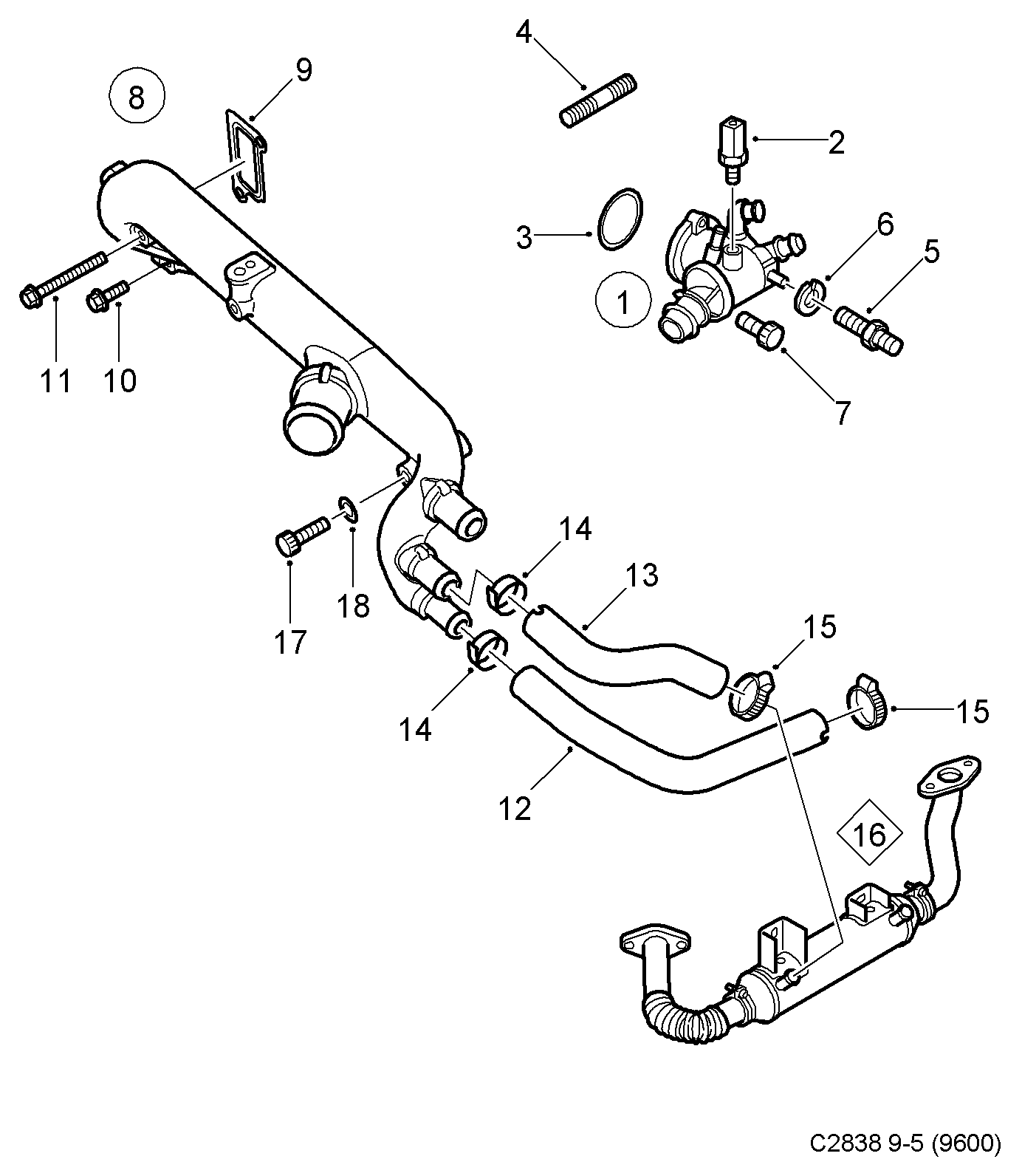 FIAT 93184155 - Датчик, температура на охладителната течност vvparts.bg