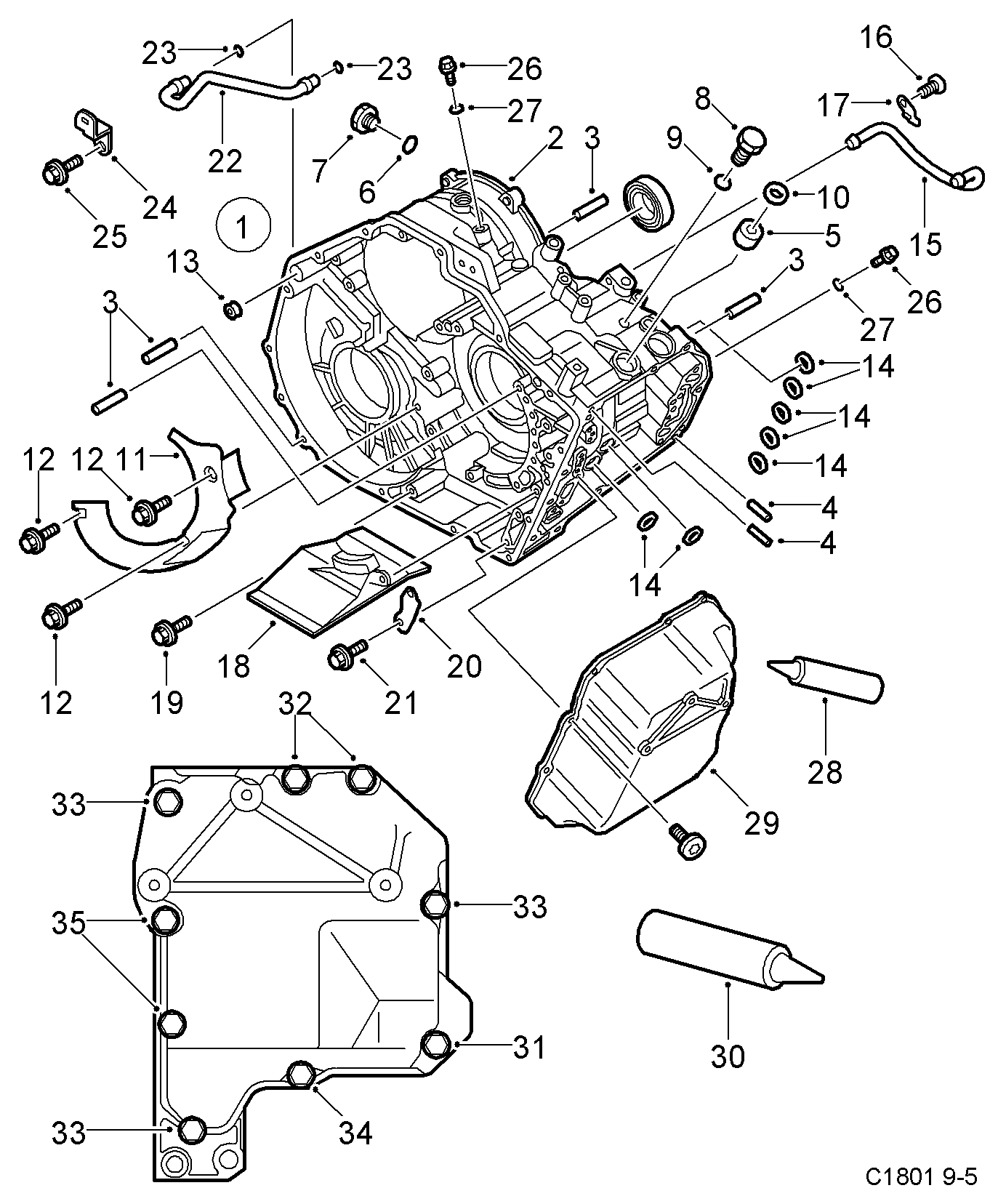 SAAB 5441506 - Хидравличен филтър, автоматична предавателна кутия vvparts.bg