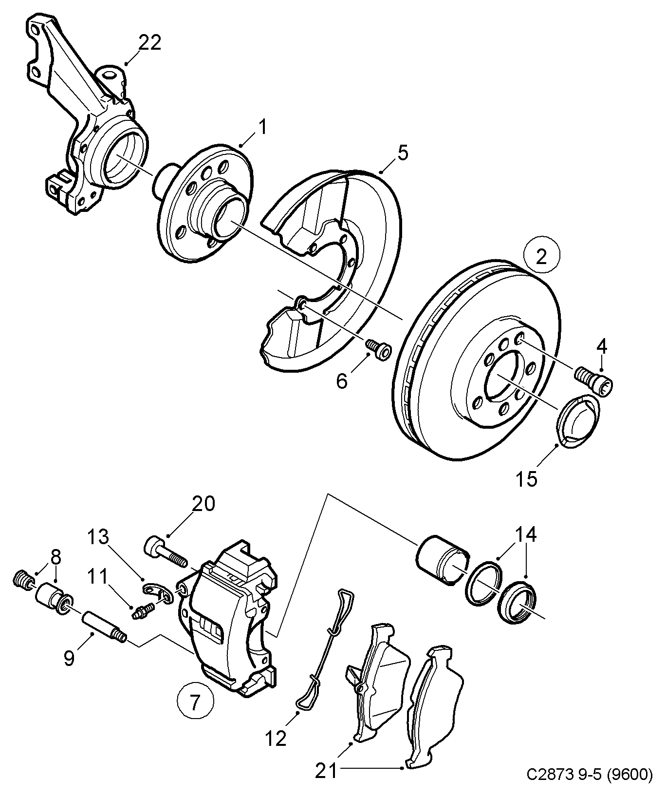 SAAB 4838967 - Спирачен апарат vvparts.bg