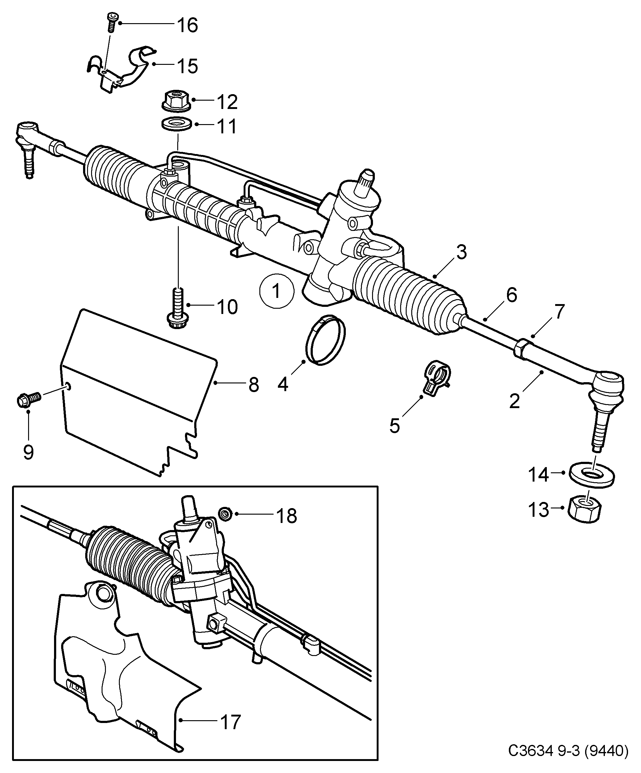 SAAB 12756288 - Кормилна кутия vvparts.bg