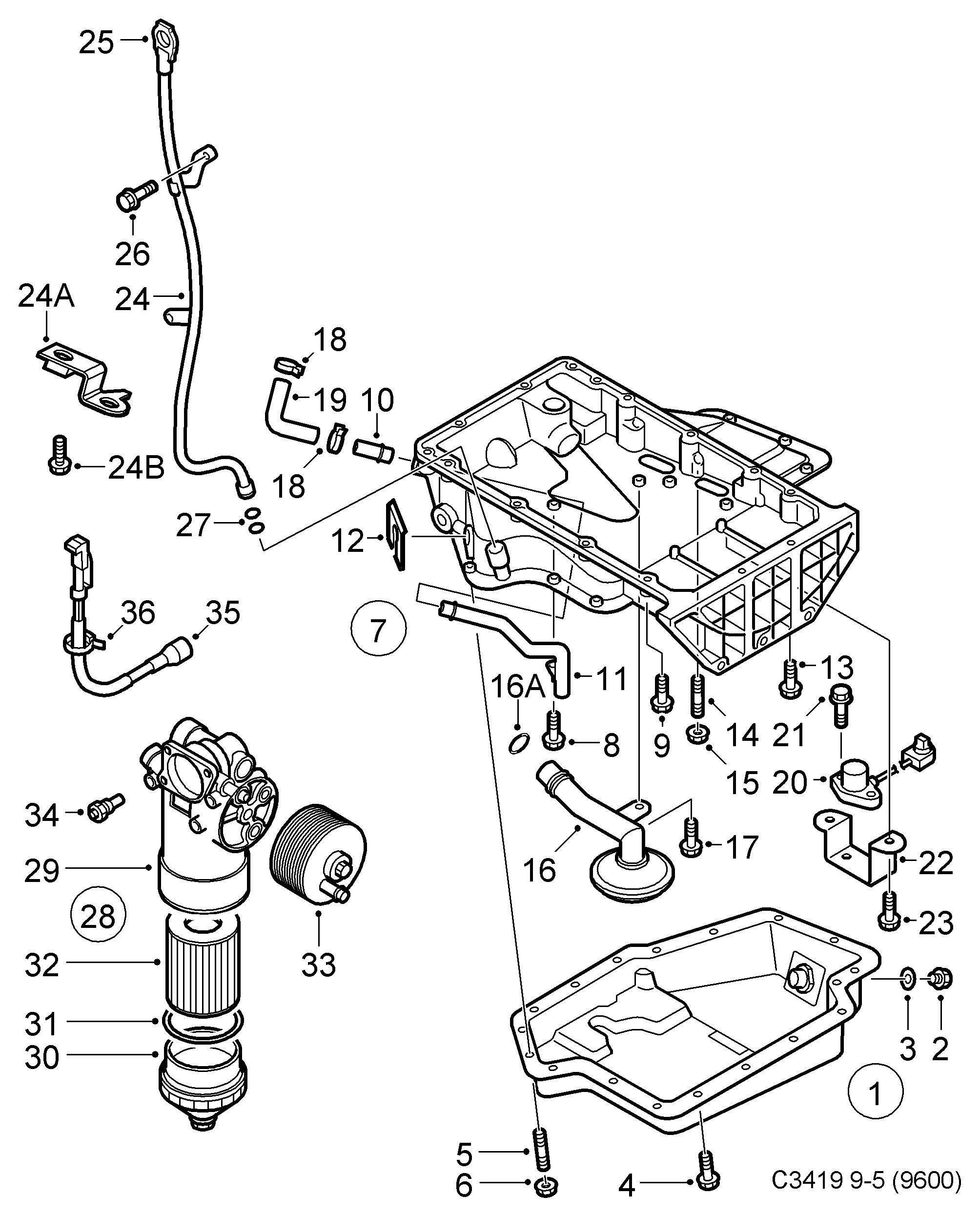 SAAB 59 56 230 - Болтова пробка, маслен картер vvparts.bg