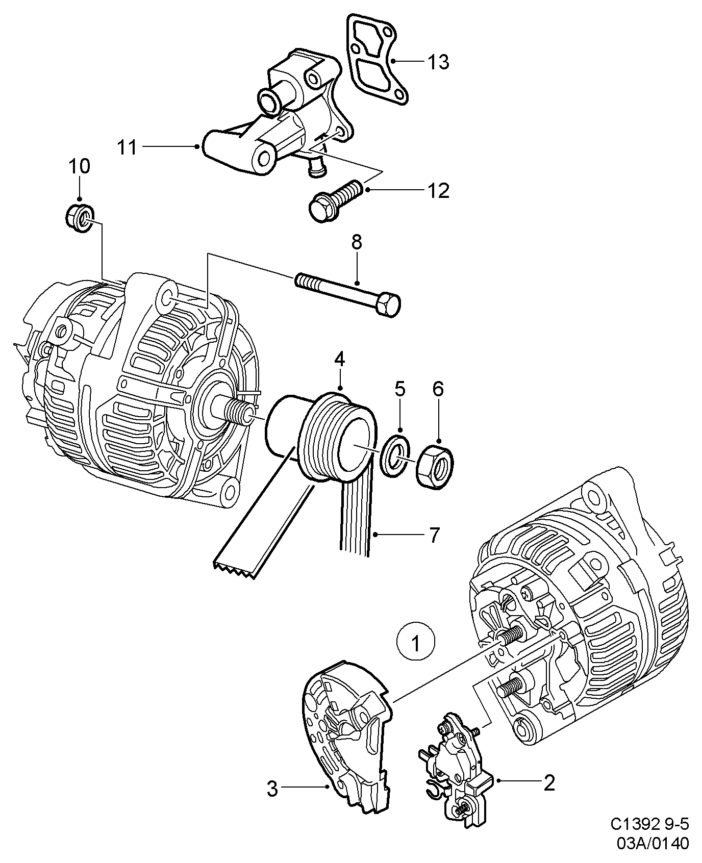 Opel 5353552 - Регулатор на генератор vvparts.bg