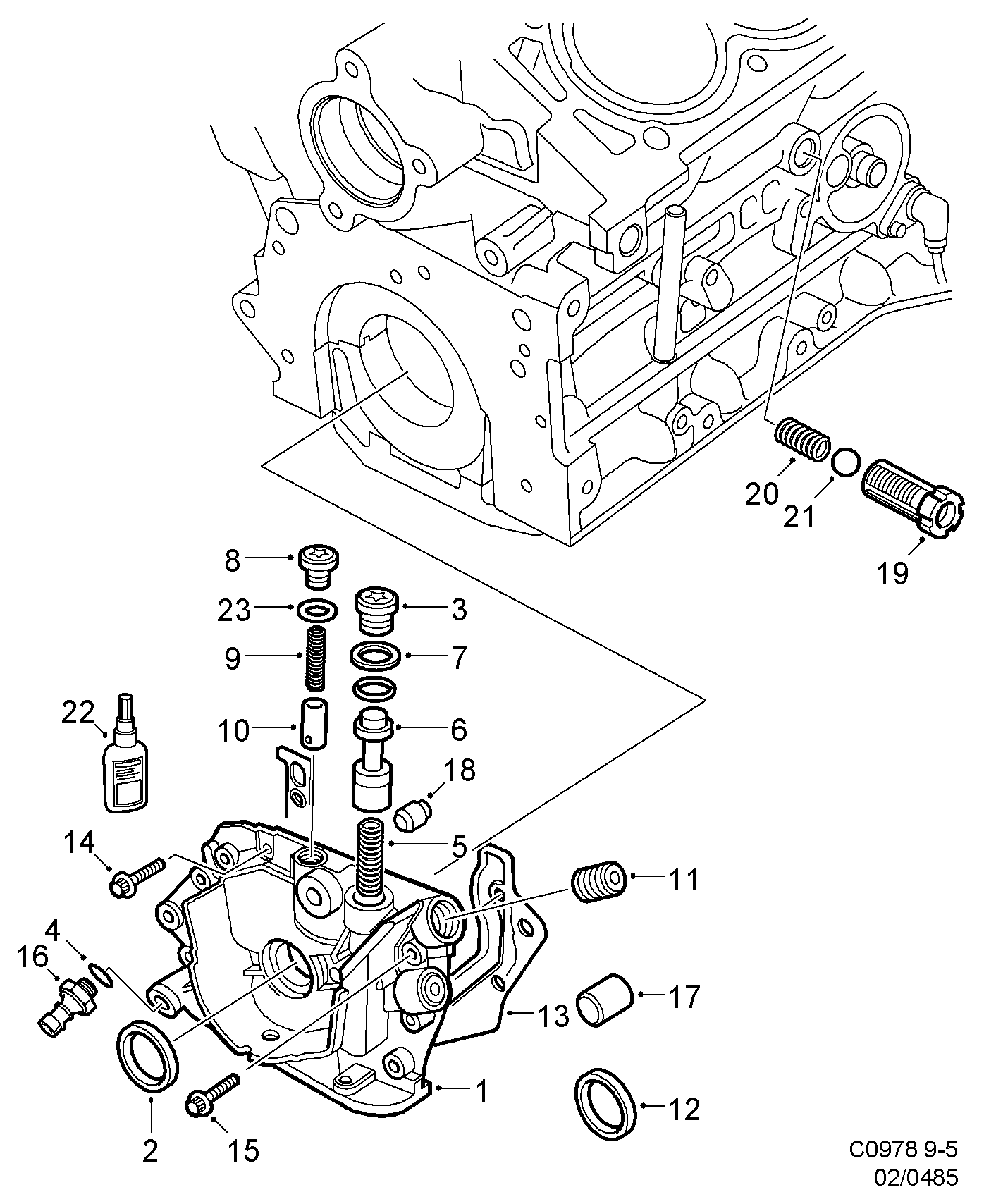 SAAB 5962816 - Датчик, налягане на маслото vvparts.bg