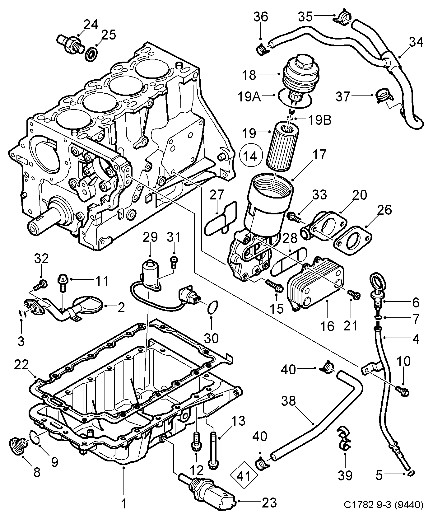 Opel 90 569 684 - Датчик, налягане на маслото vvparts.bg