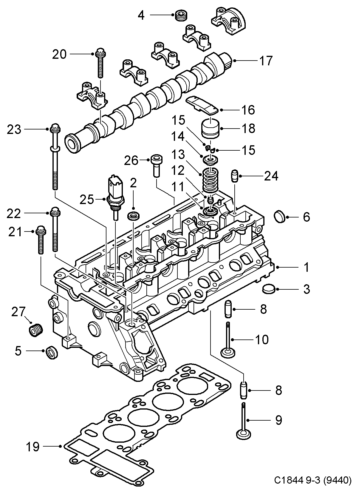 GMC 90570185 - Датчик, температура на охладителната течност vvparts.bg