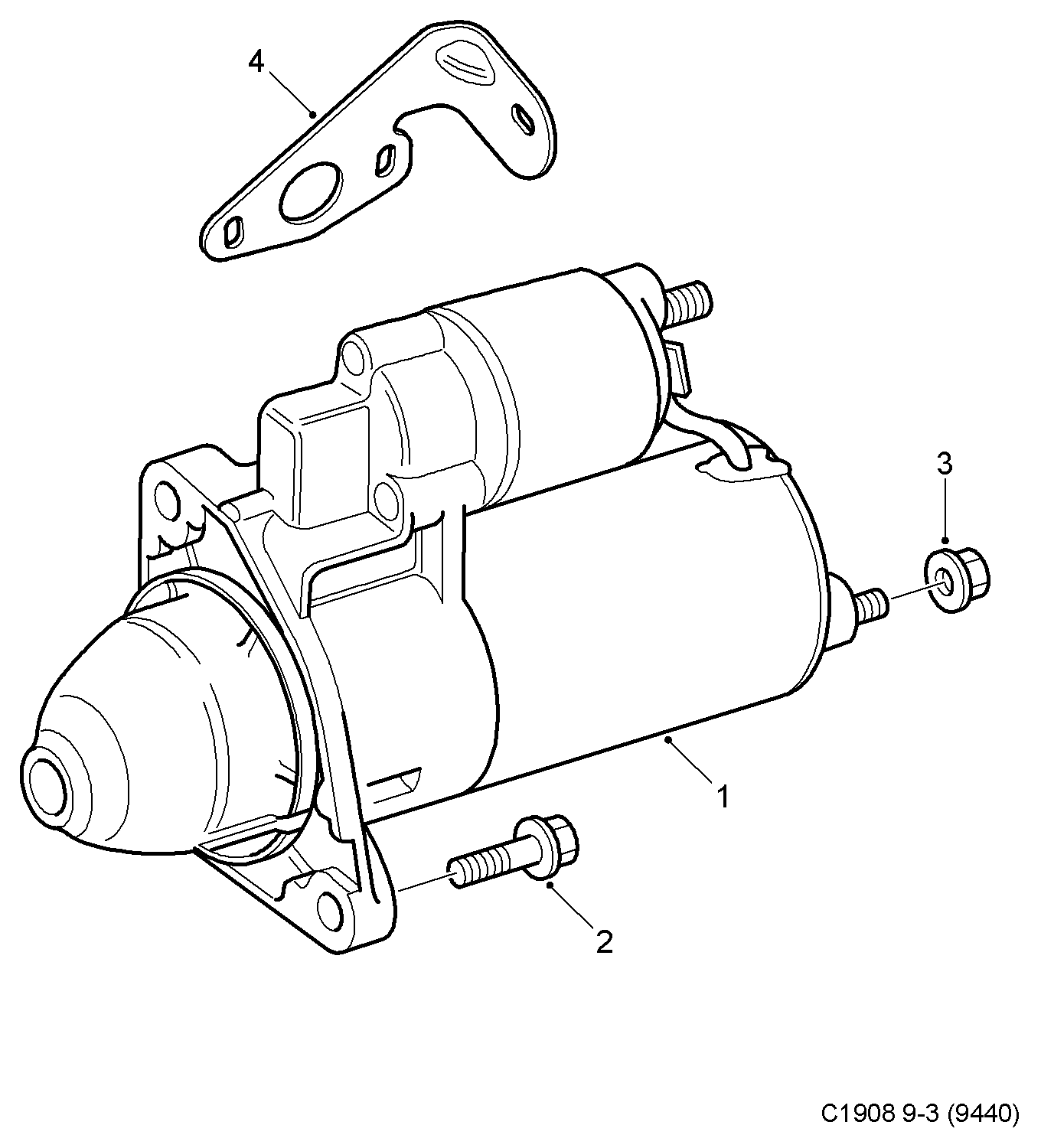 Vauxhall 55351630 - Стартер vvparts.bg