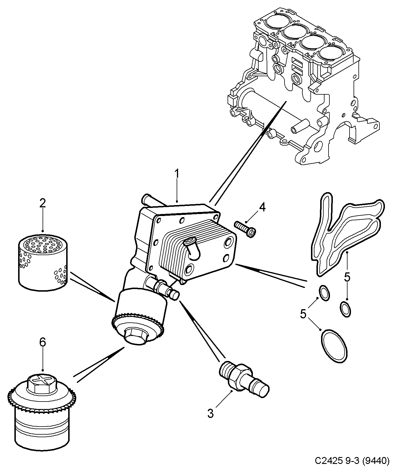 SAAB 93 177 490 - Датчик, налягане на маслото vvparts.bg