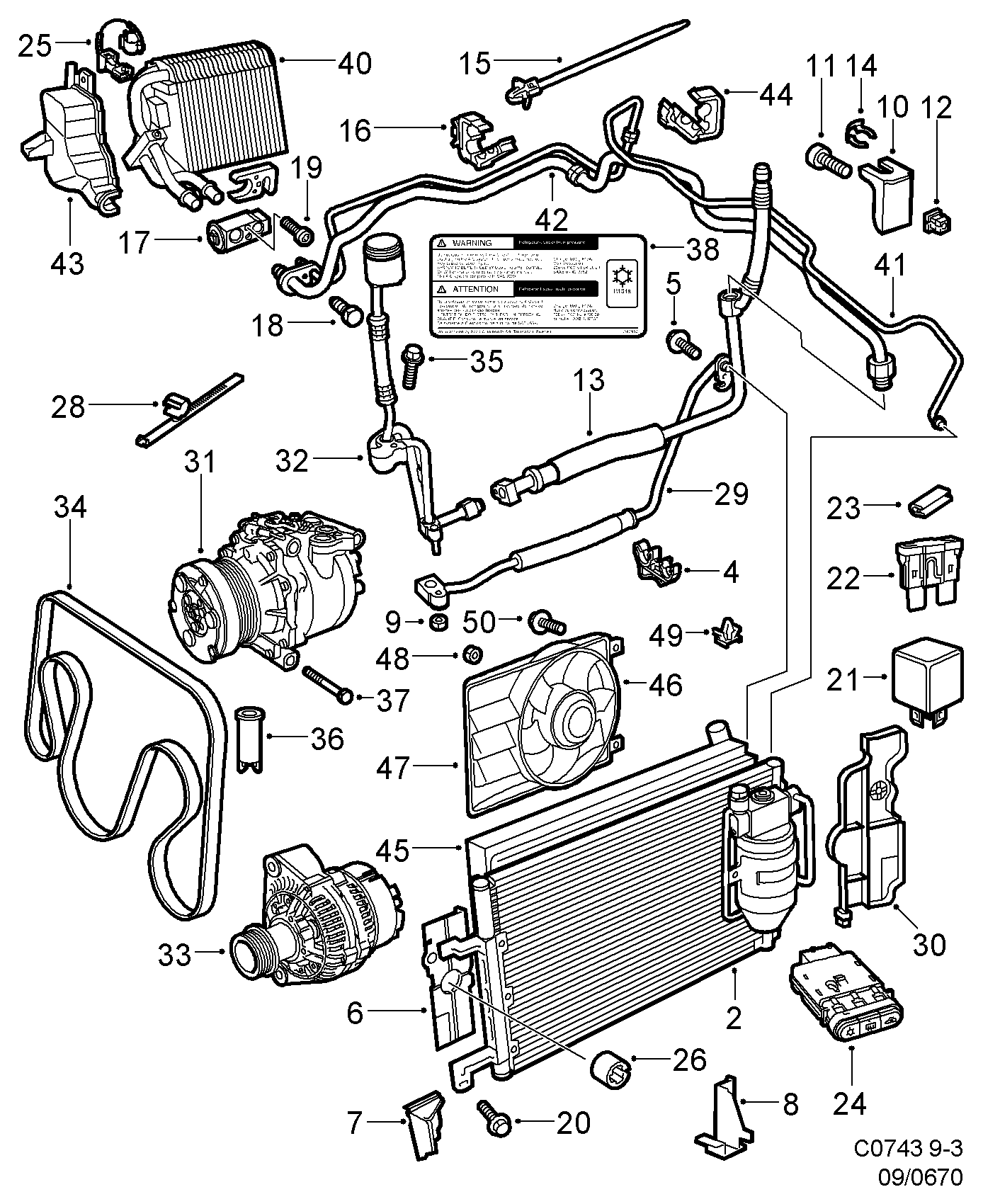 SAAB 46 35 892 - Компресор, климатизация vvparts.bg