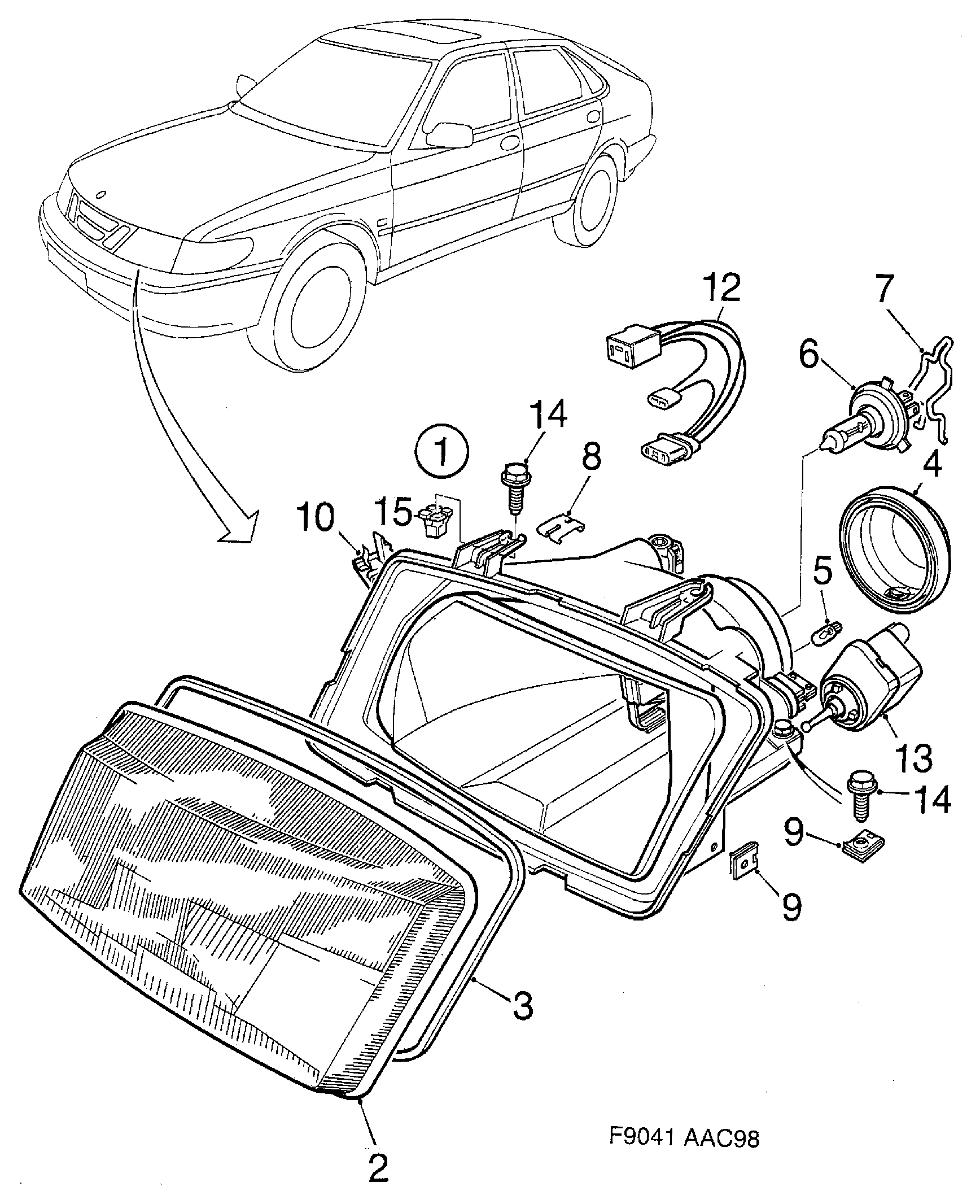 SAAB 4830832 - Крушка с нагреваема жичка, главни фарове vvparts.bg