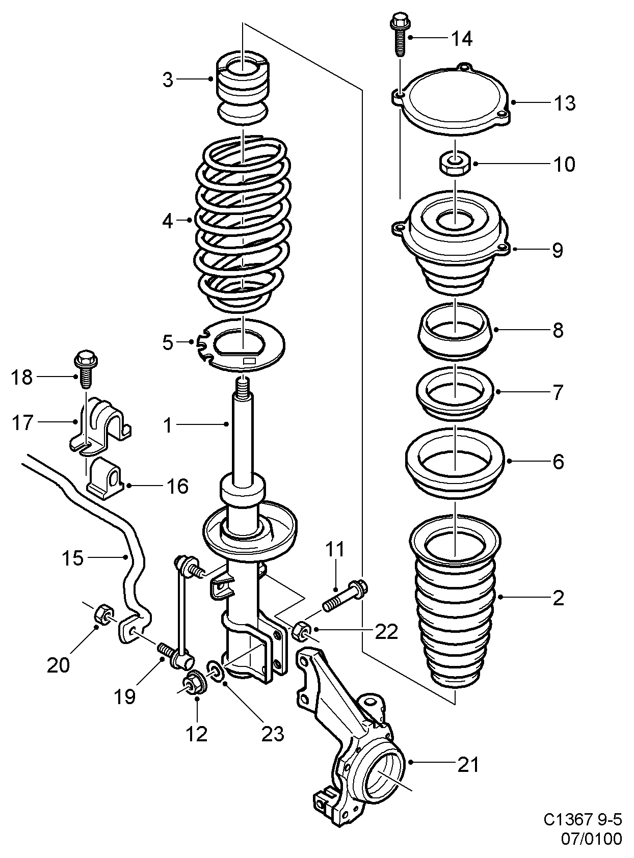 SAAB 52 36 823 - Биалета vvparts.bg