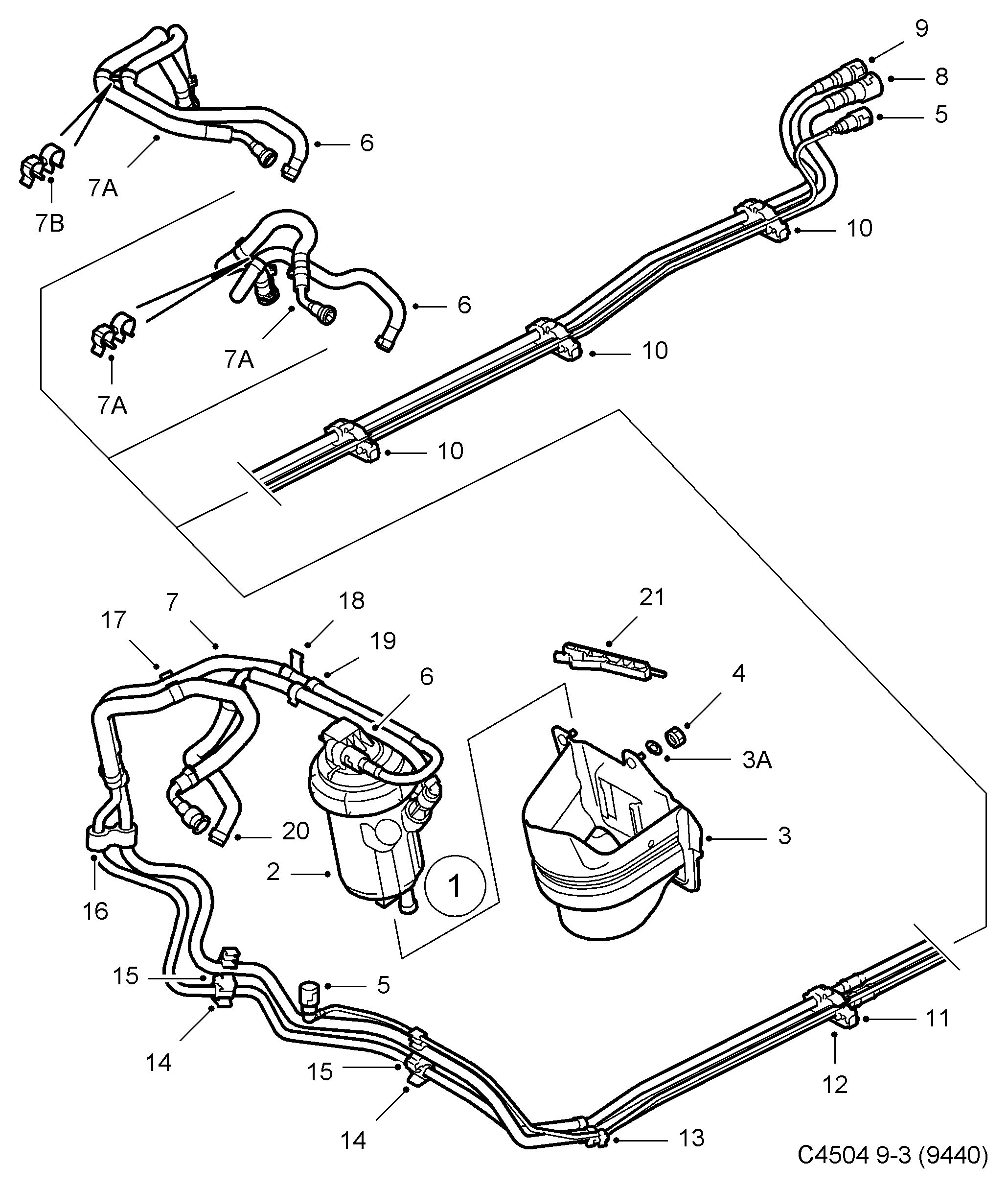 Chevrolet 93181377 - Горивен филтър vvparts.bg