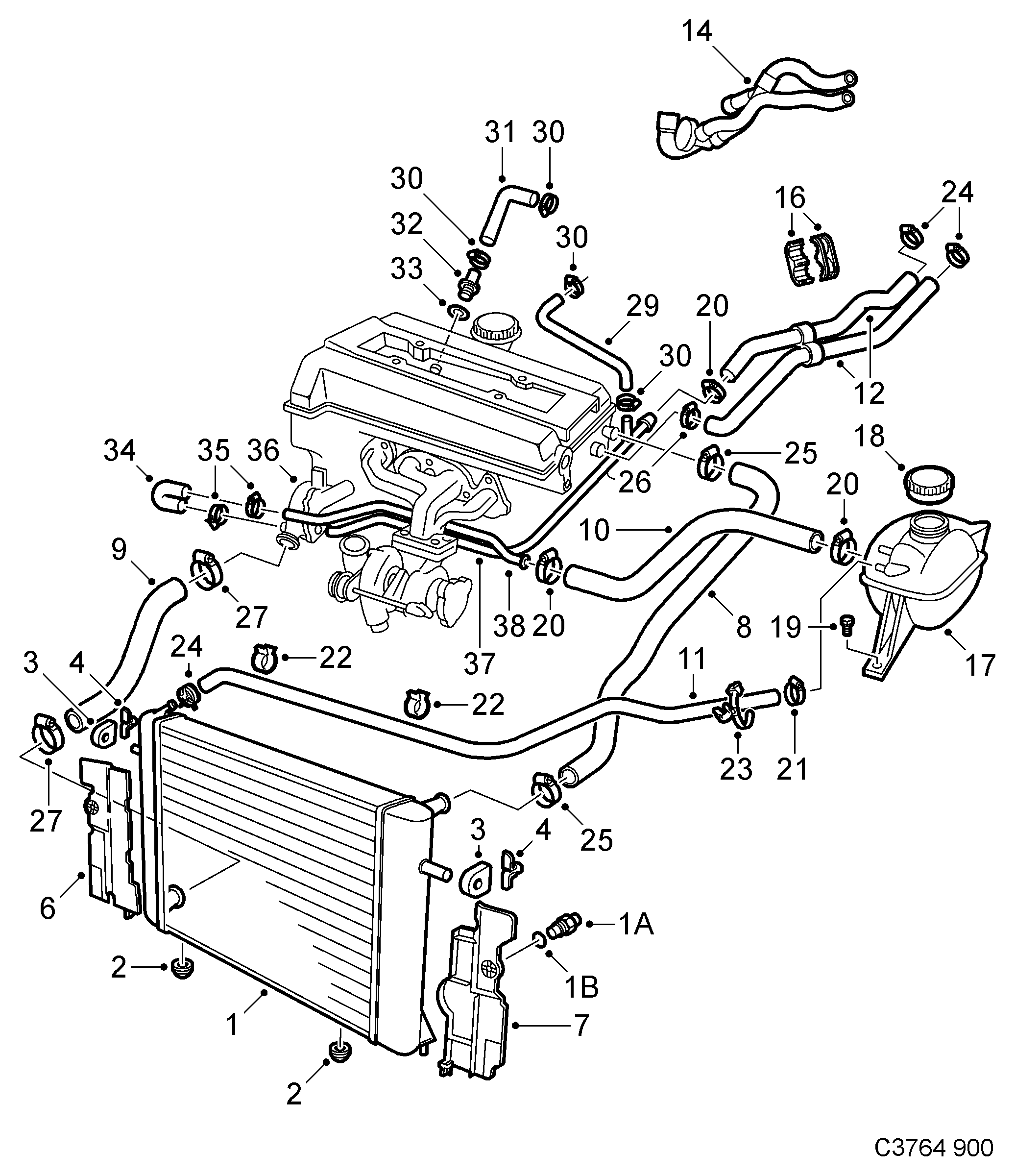 Vauxhall 4356770 - Капачка, радиатор vvparts.bg