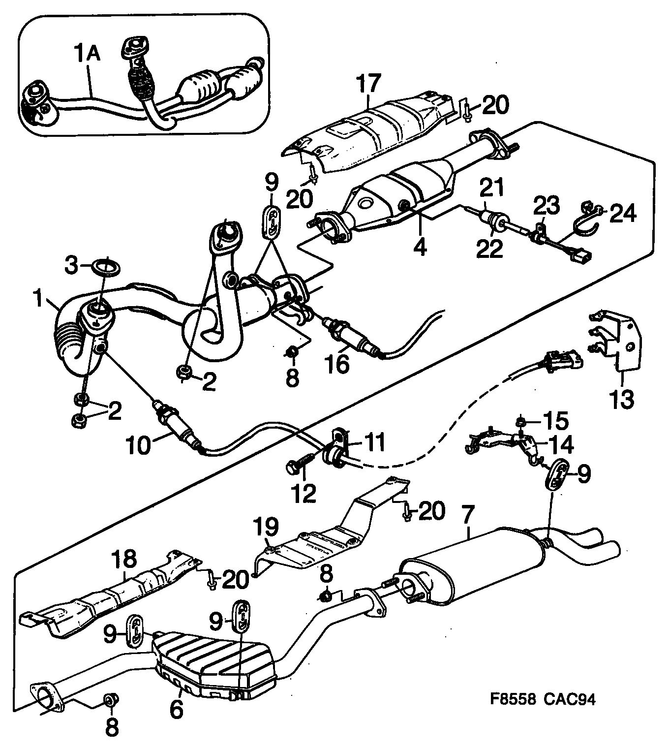 SAAB 4 239 042 - Ламбда-сонда vvparts.bg