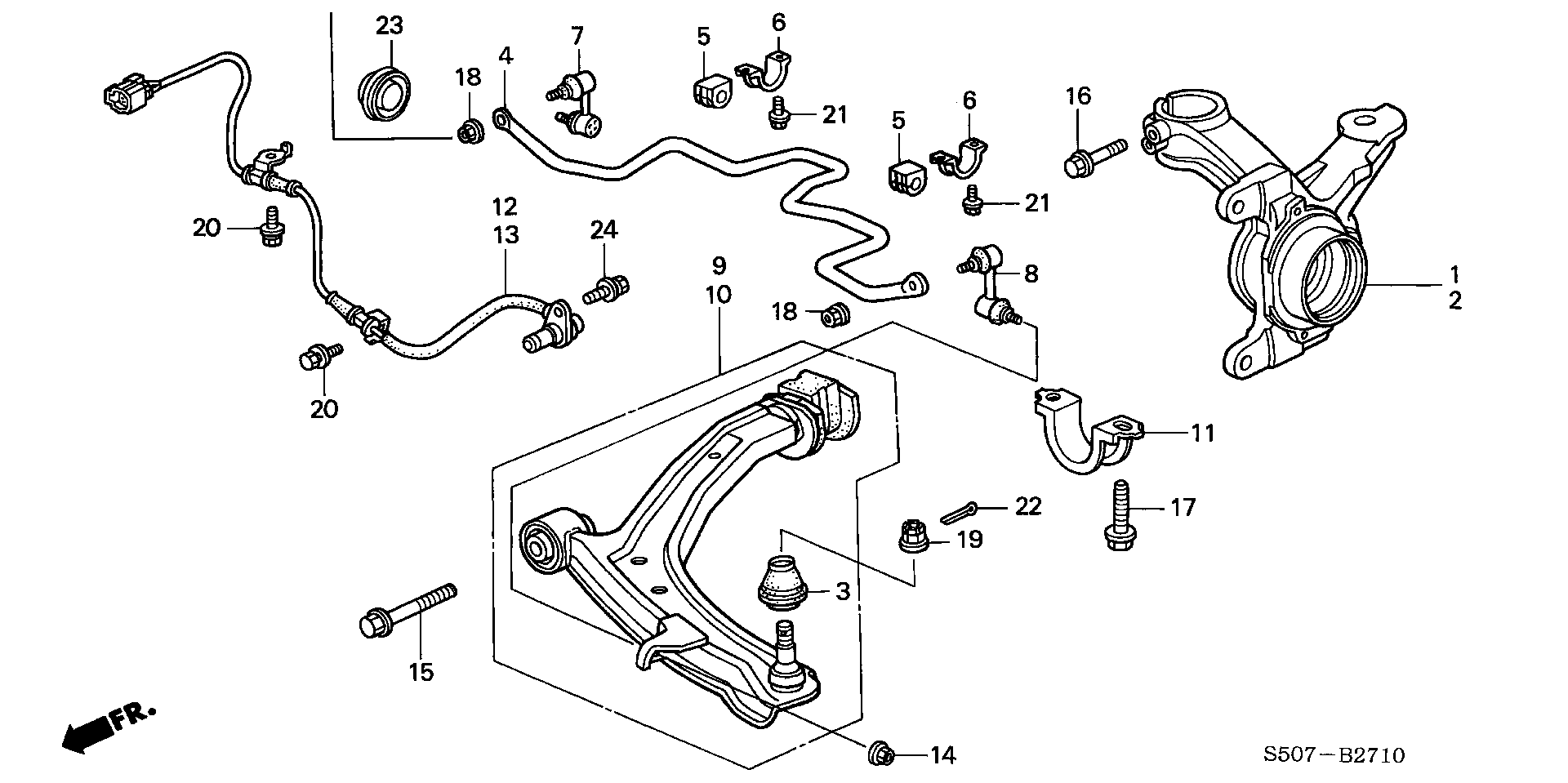 Honda 51320-S2G-003 - Биалета vvparts.bg