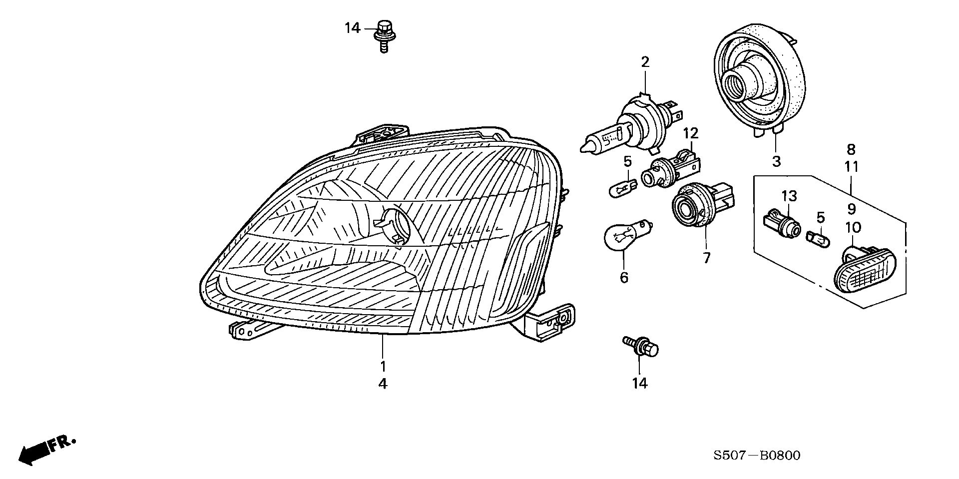 Honda 33301S04003 - Крушка с нагреваема жичка, мигачи vvparts.bg