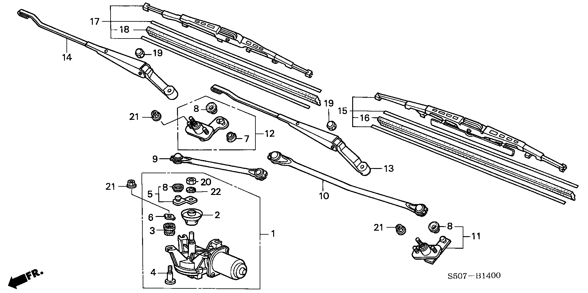 Honda 76630S2HG01 - Перо на чистачка vvparts.bg