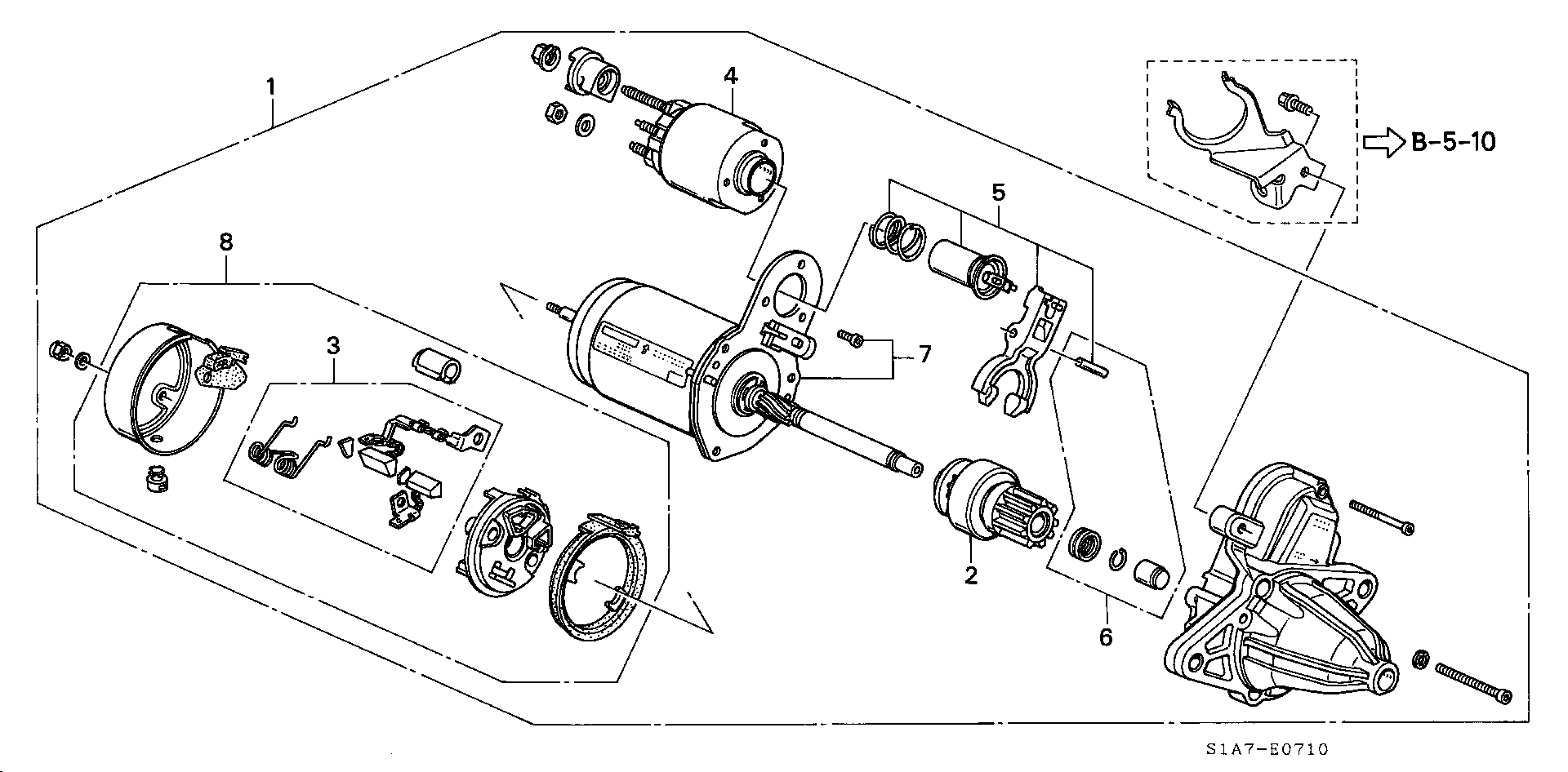 Honda 31208PDAE01 - Въглеродна четка, генератор vvparts.bg