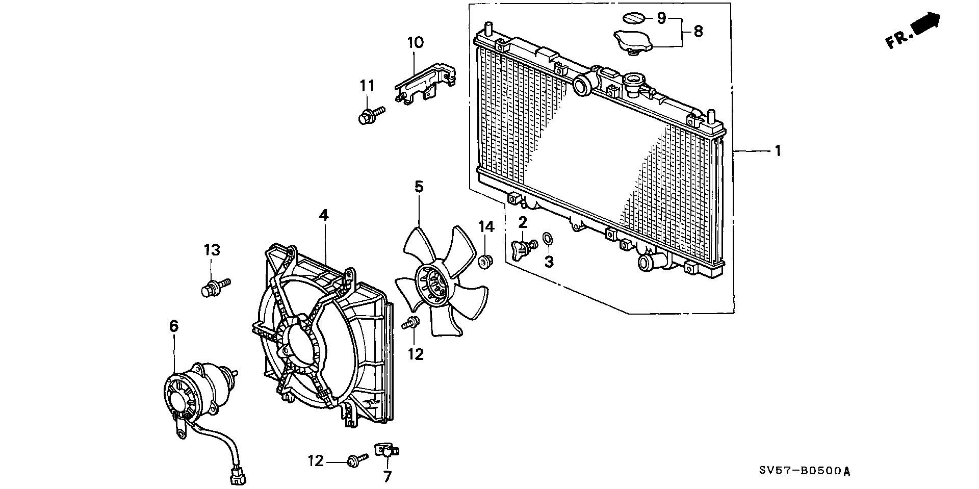 Honda 19010-P0L-G01 - Радиатор, охлаждане на двигателя vvparts.bg