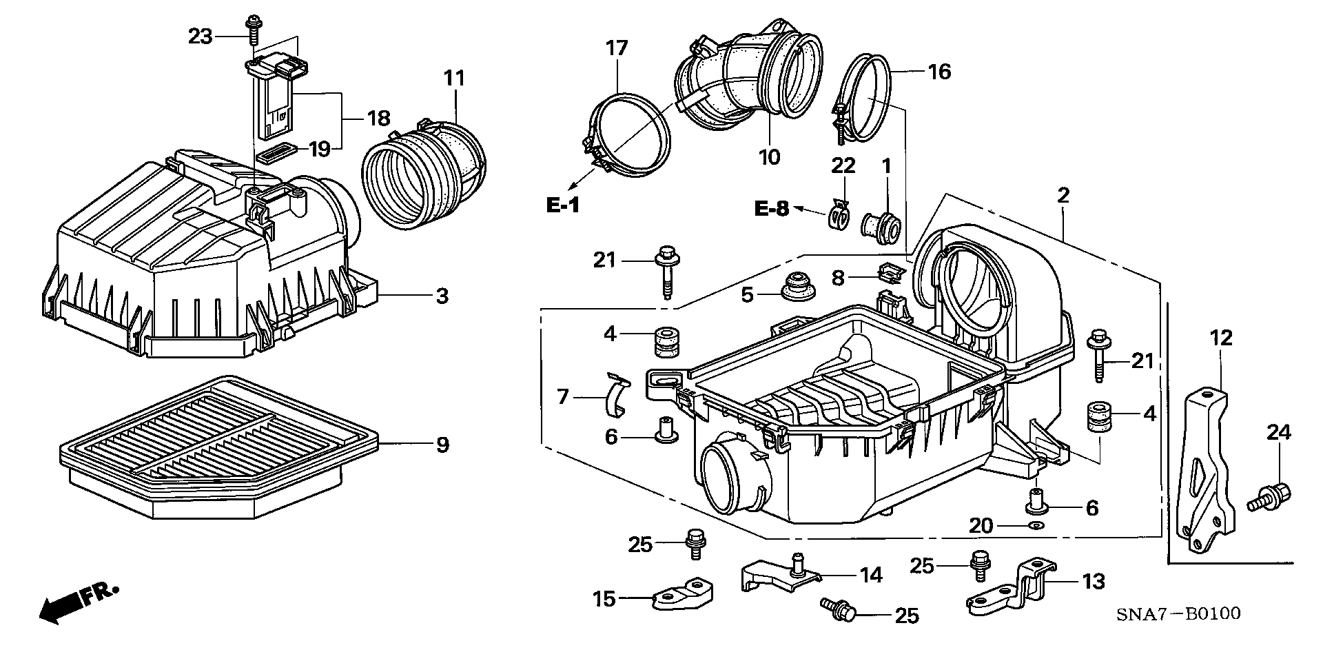 HONDA (DONGFENG) 17220-RNA-Y00 - Въздушен филтър vvparts.bg