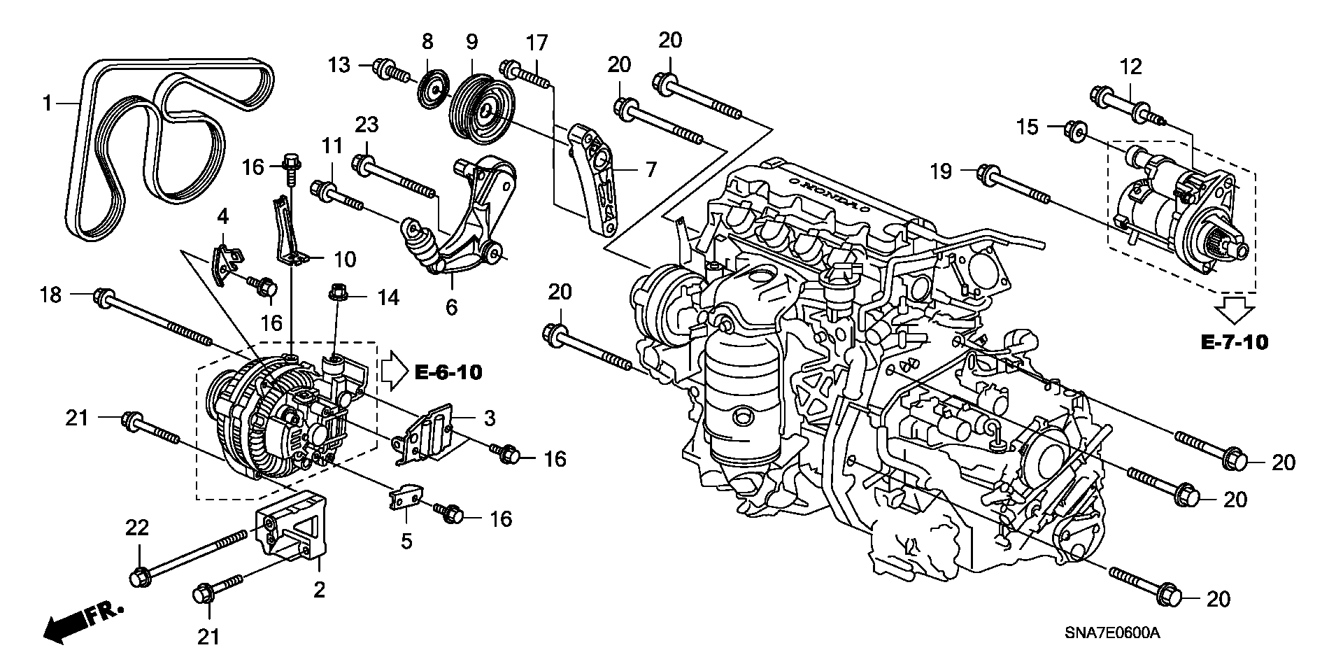 HONDA (GAC) 31170-RNA-A02 - Паразитна / водеща ролка, пистов ремък vvparts.bg