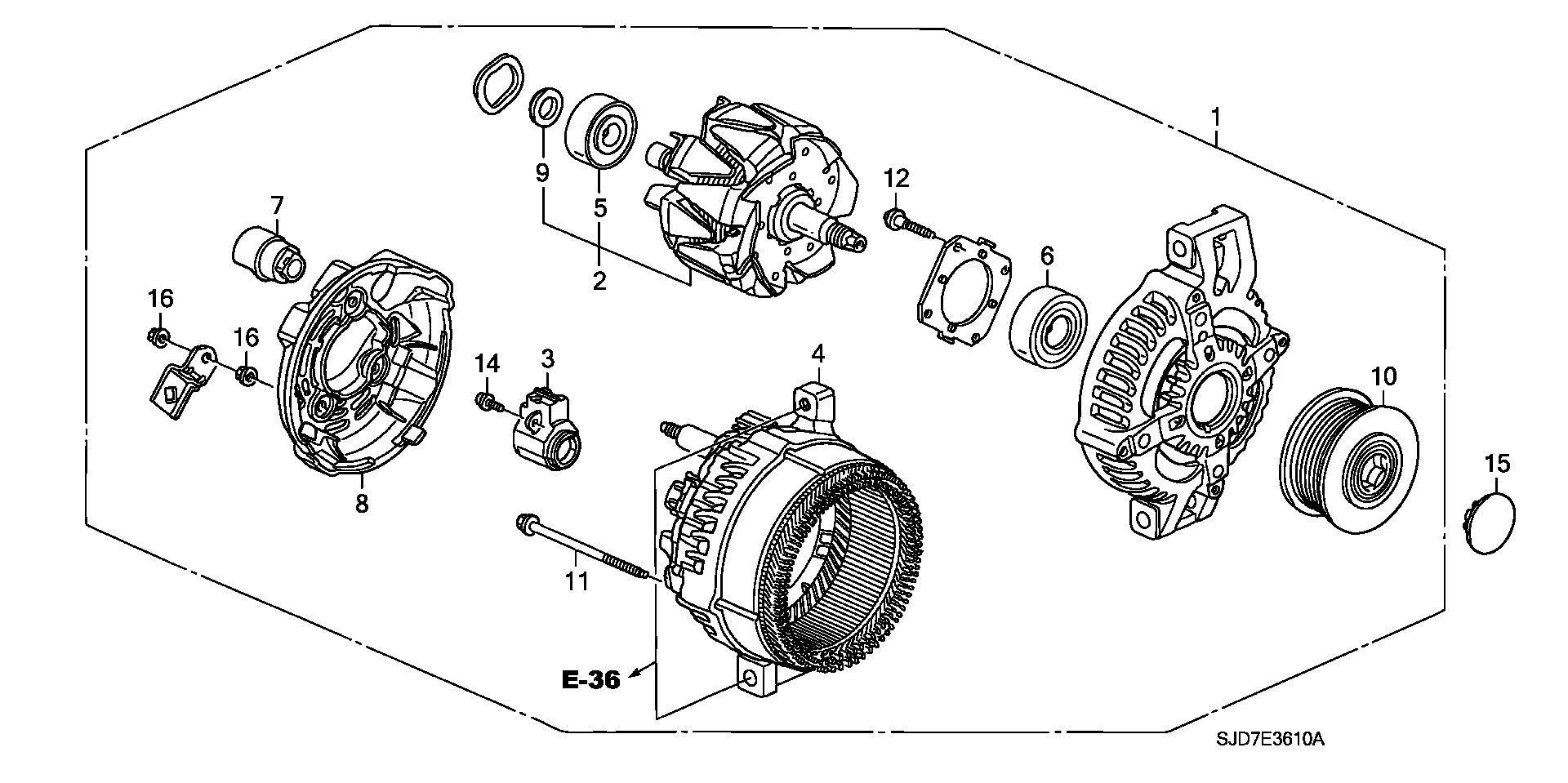 Suzuki 31100RBDE02 - Генератор vvparts.bg