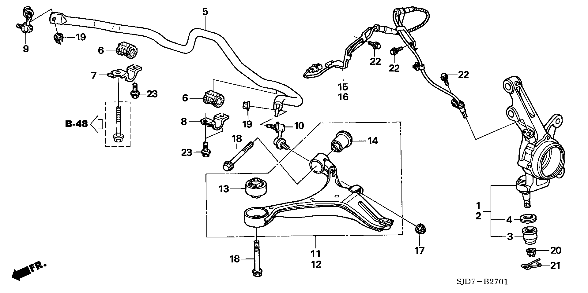 Honda 51320-S5A-003 - Биалета vvparts.bg