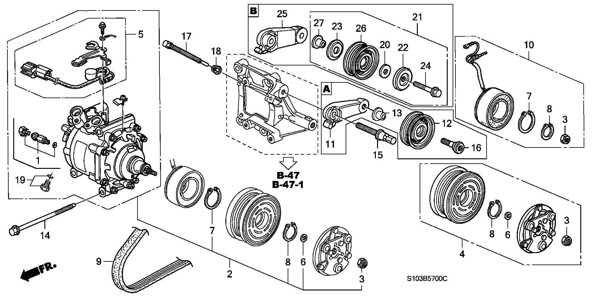 Honda 38810P3F016 - Компресор, климатизация vvparts.bg