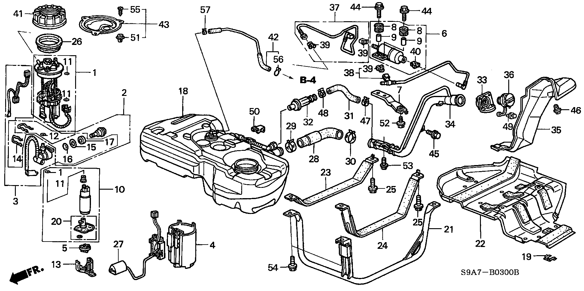 Honda 16010-SCA-000 - Горивен филтър vvparts.bg