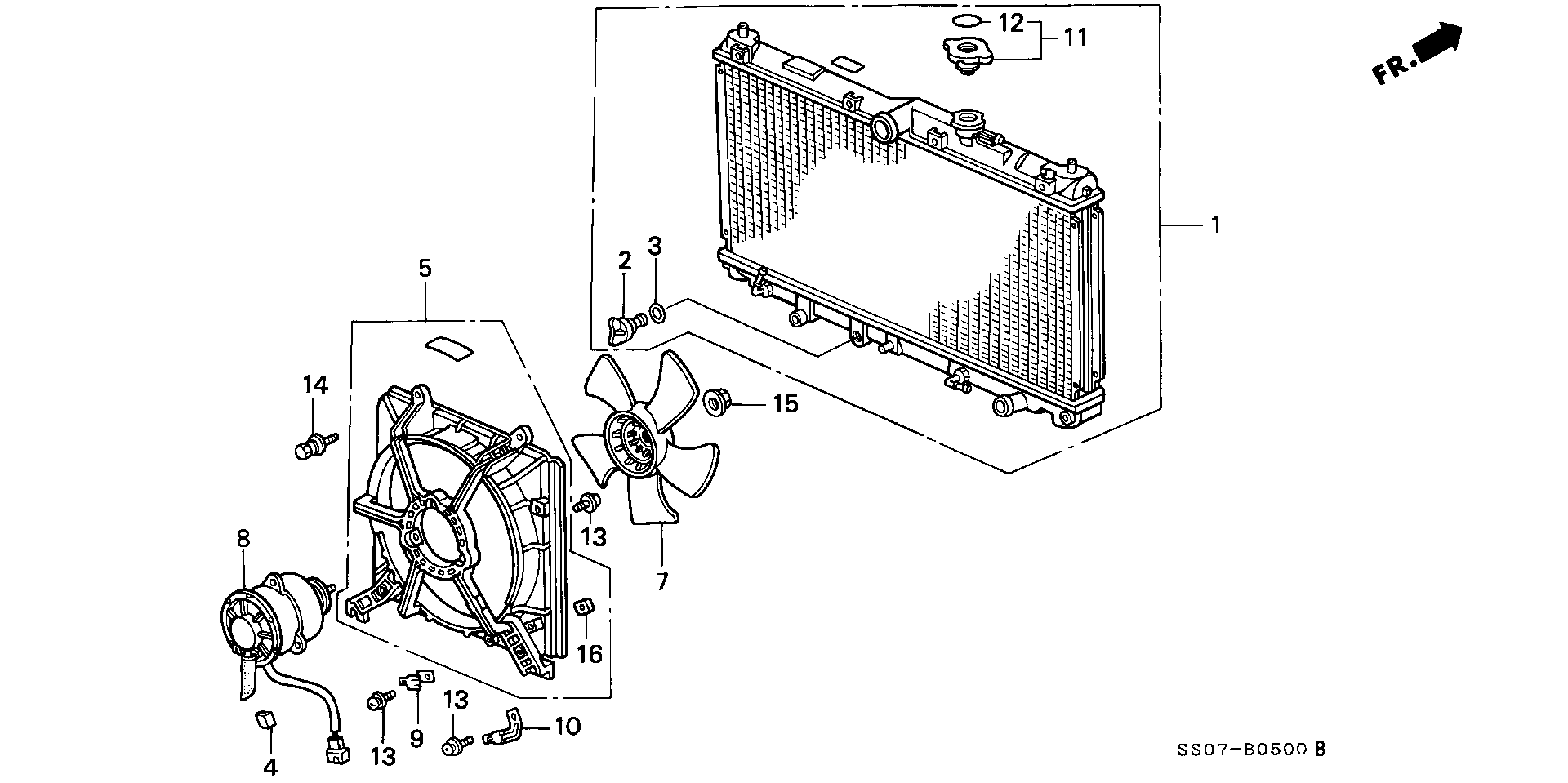 Rover 19010PT0013 - Радиатор, охлаждане на двигателя vvparts.bg