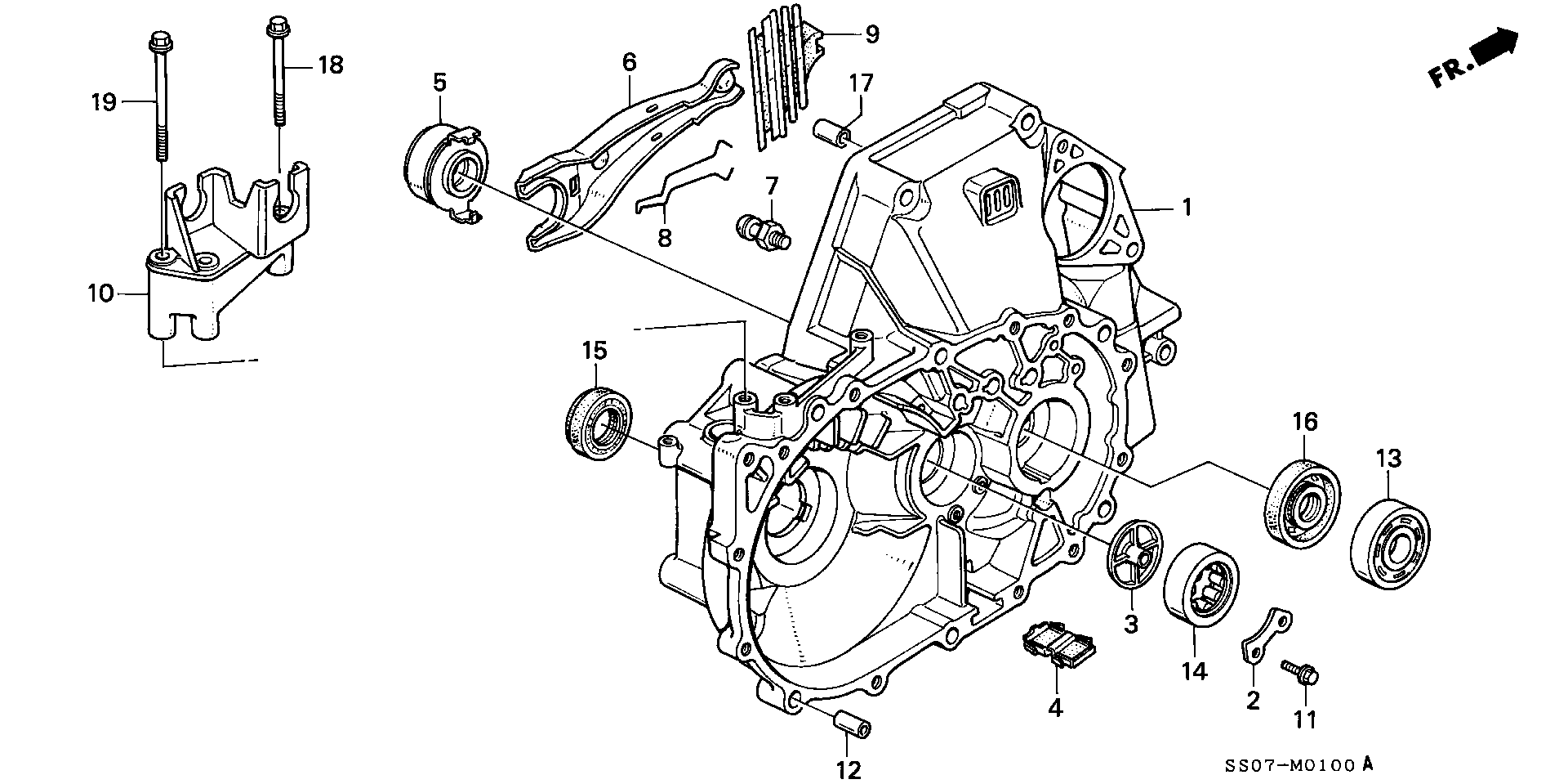 Honda 22810-PX5-003 - Аксиален лагер vvparts.bg