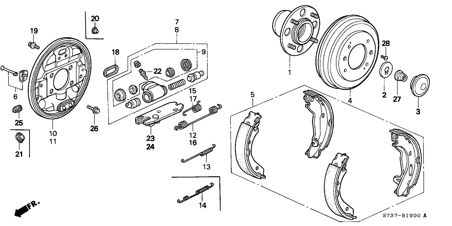 Honda 43301ST3E01 - Спирачно цилиндърче на колелото vvparts.bg