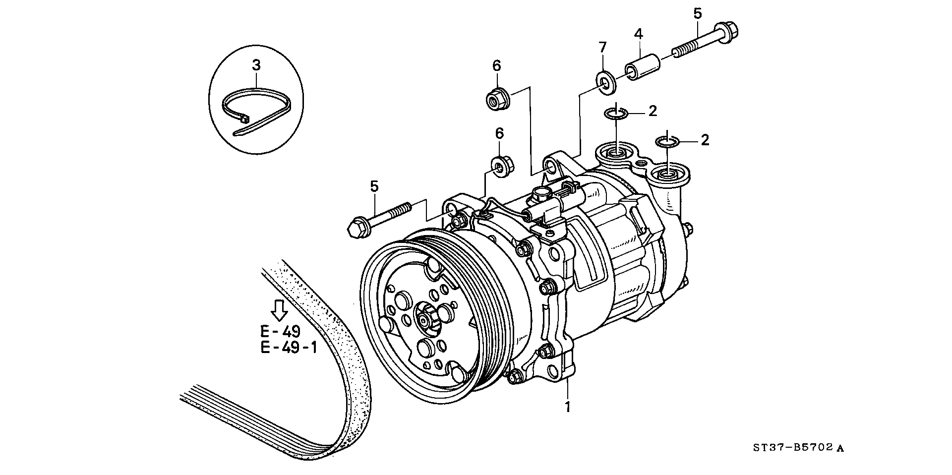 Honda 38800P9ME30 - Компресор, климатизация vvparts.bg