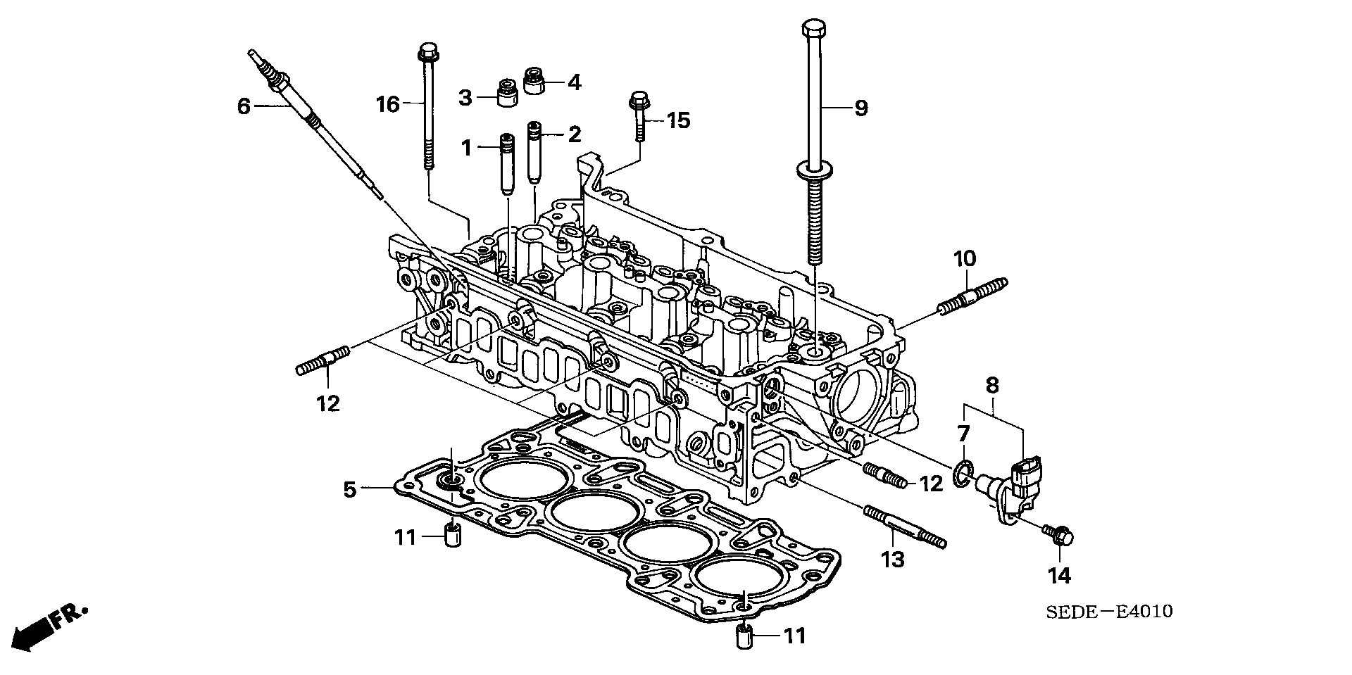 FIAT 37841-RBD-E01 - Импулсен датчик, колянов вал vvparts.bg