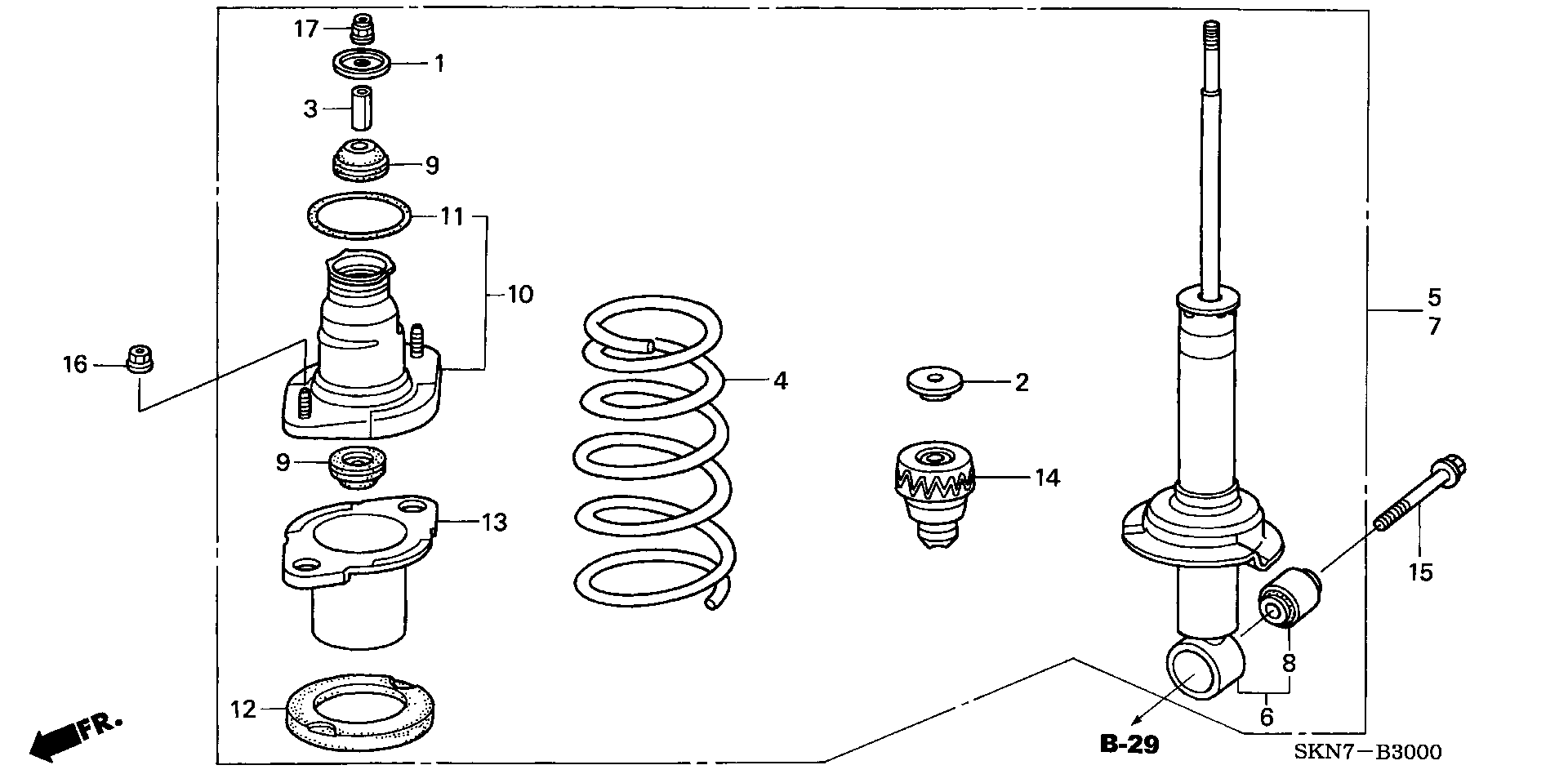 Honda 52631S5A004 - Тампон на макферсън vvparts.bg