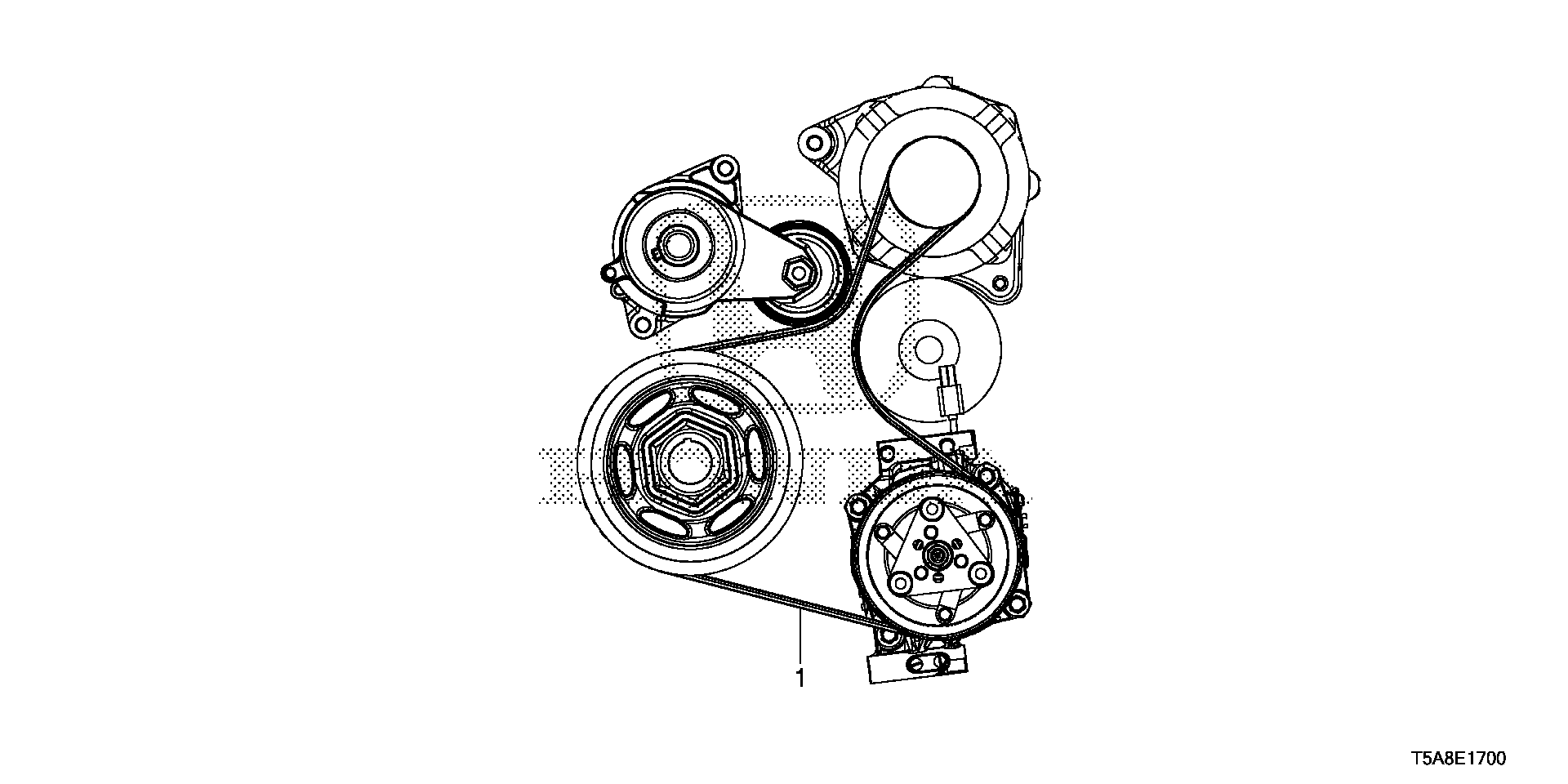 HONDA (GAC) 31110-5R0-003 - Пистов ремък vvparts.bg