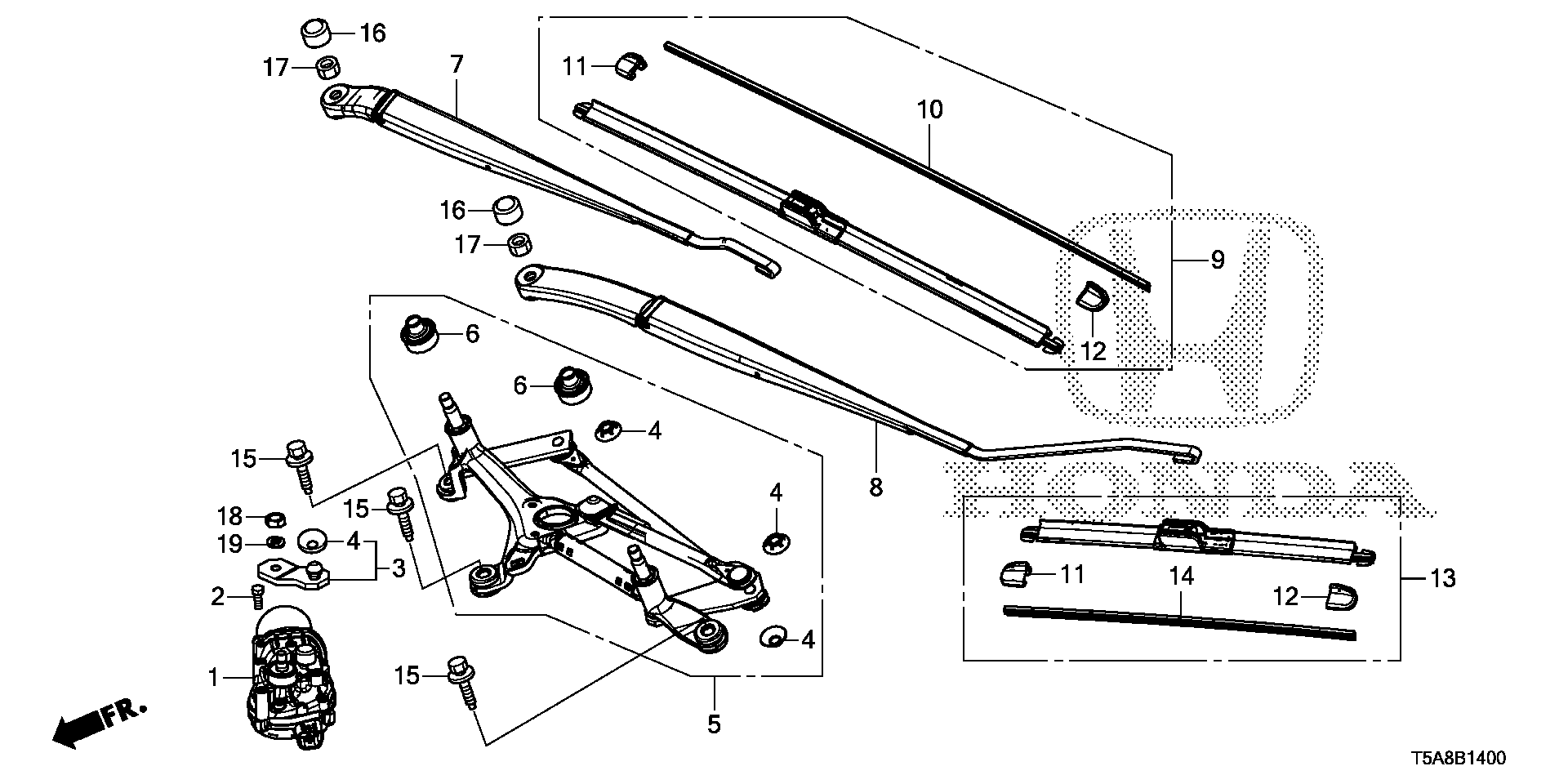 Honda 76620-T5A-J02 - BLADE, WINDSHIELD WIPER (650MM) (DRIVER SIDE) vvparts.bg