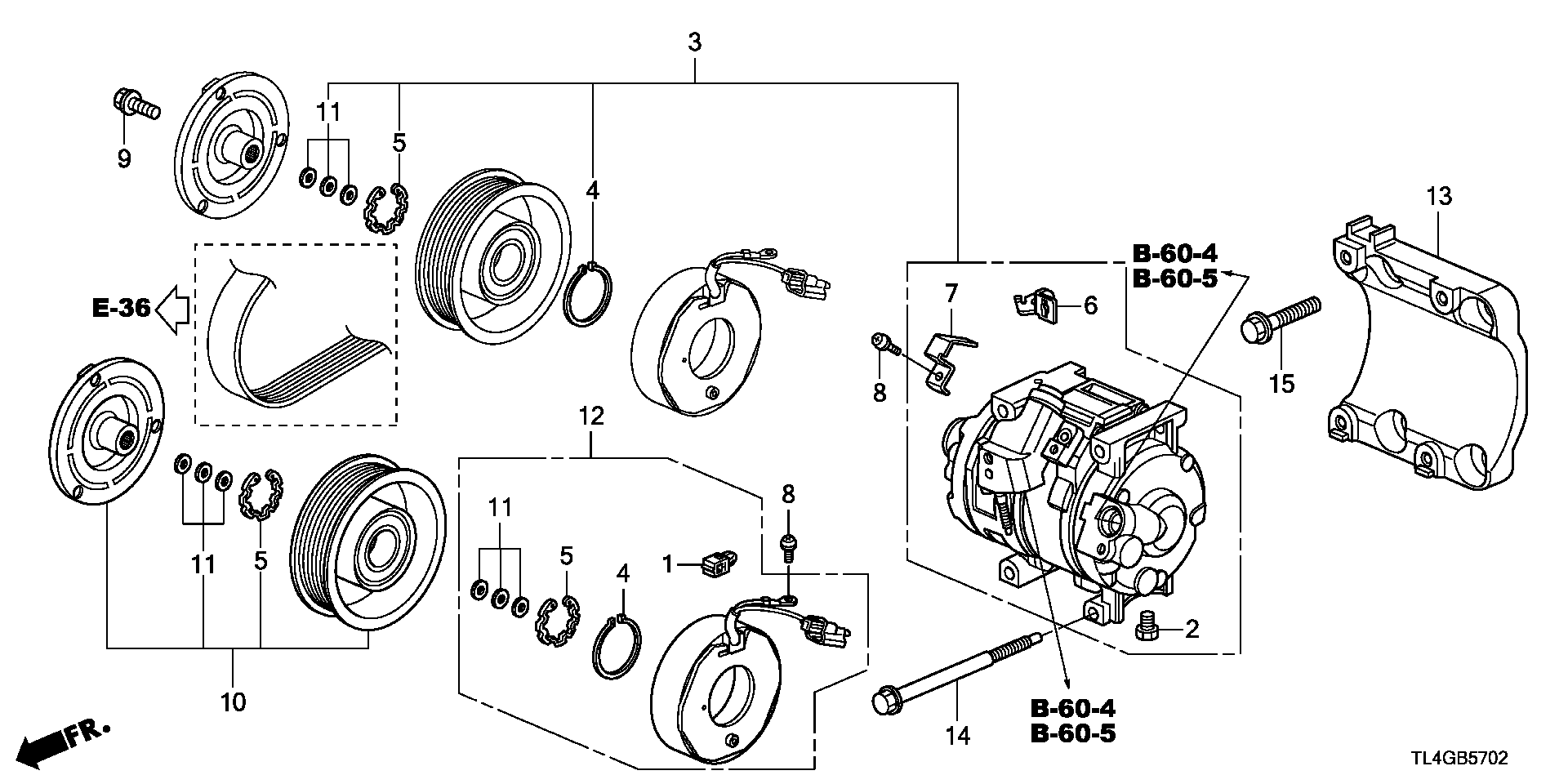 Honda 38810-RL0-G01 - Компресор, климатизация vvparts.bg