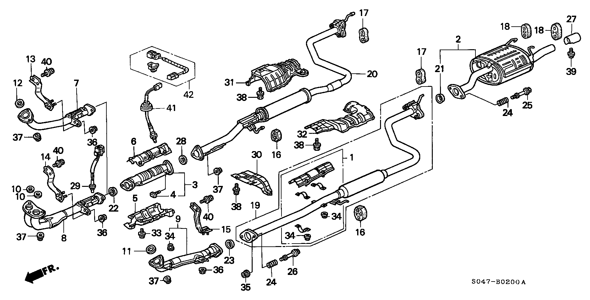 Honda 18030S04E40 - Крайно гърне vvparts.bg