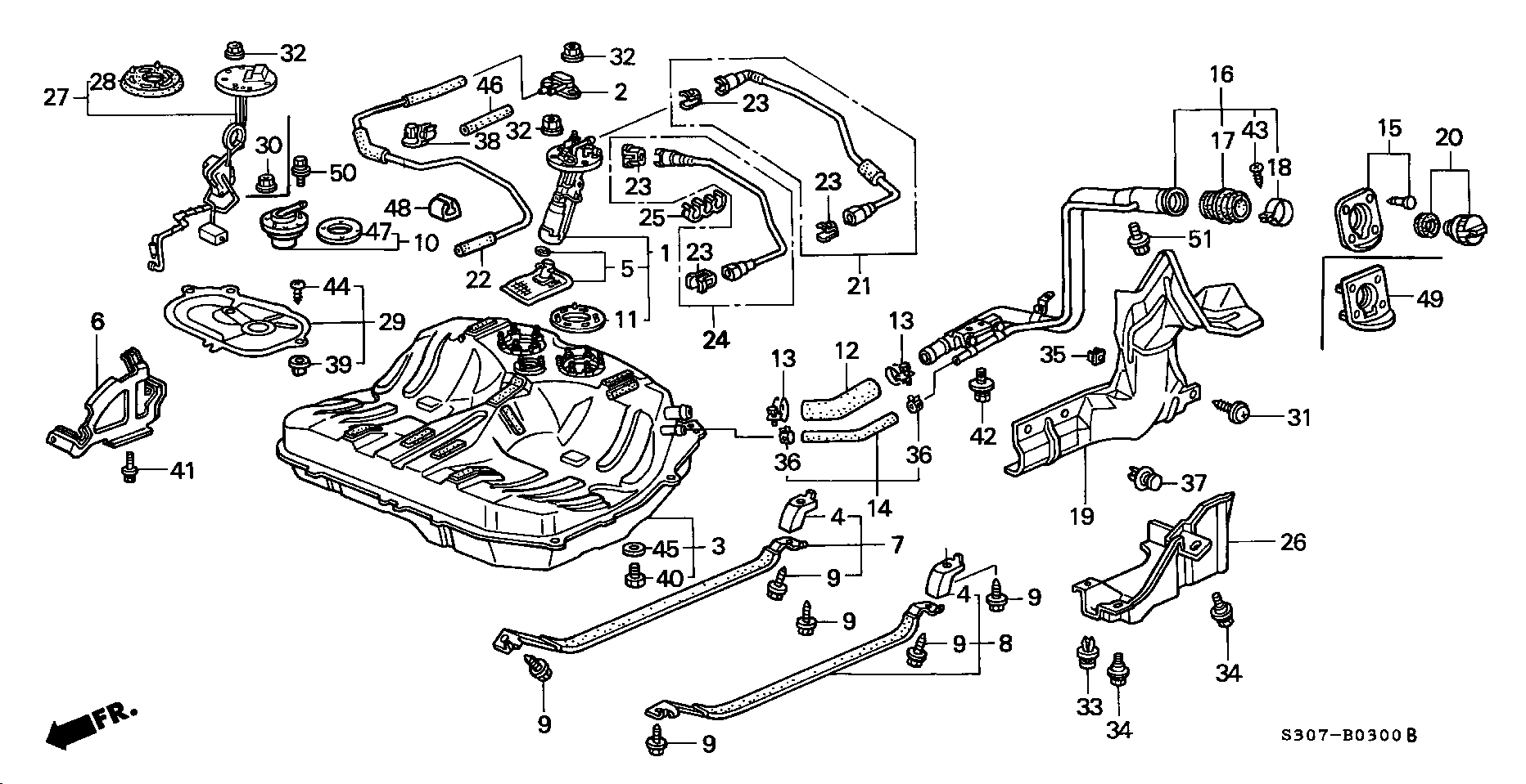 FORD 17040-S30-A30 - Горивна помпа vvparts.bg