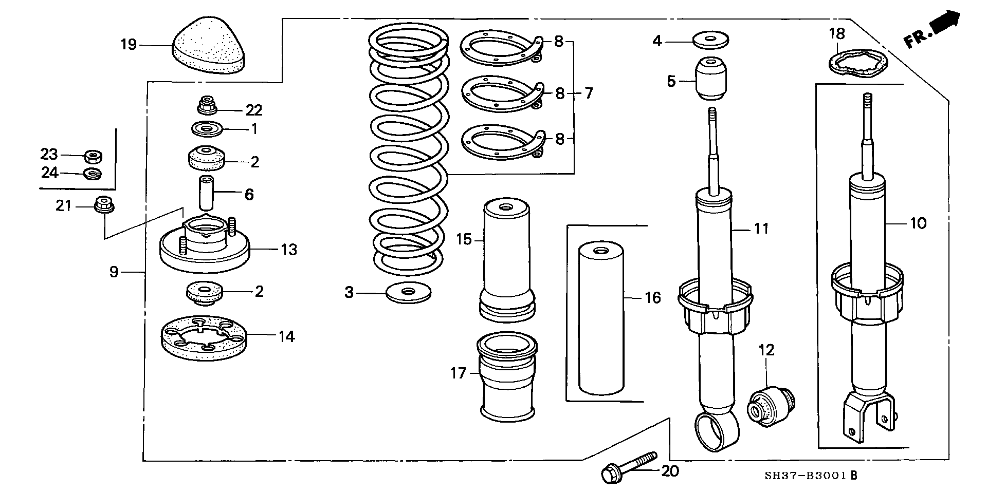 ACURA 51685-SH3-014 - Тампон на макферсън vvparts.bg