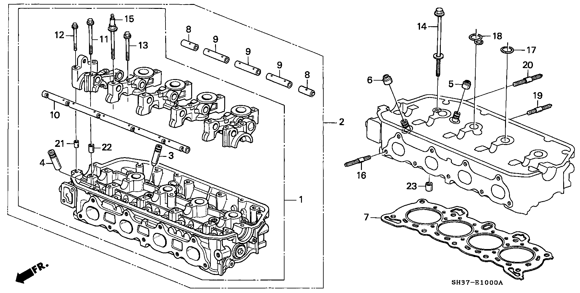 Honda 12210-PJ7-003 - Гумичка на клапан, уплътн. пръстен, стъбло на кл. vvparts.bg