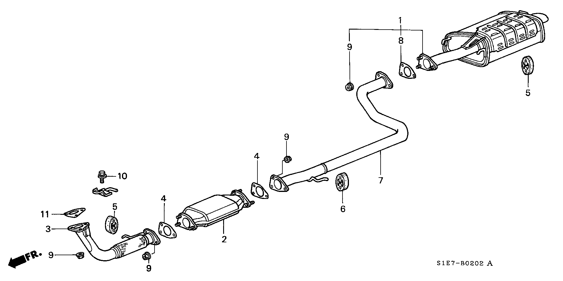 Honda 90212S37G00 - Гайка, изпускателен колектор vvparts.bg