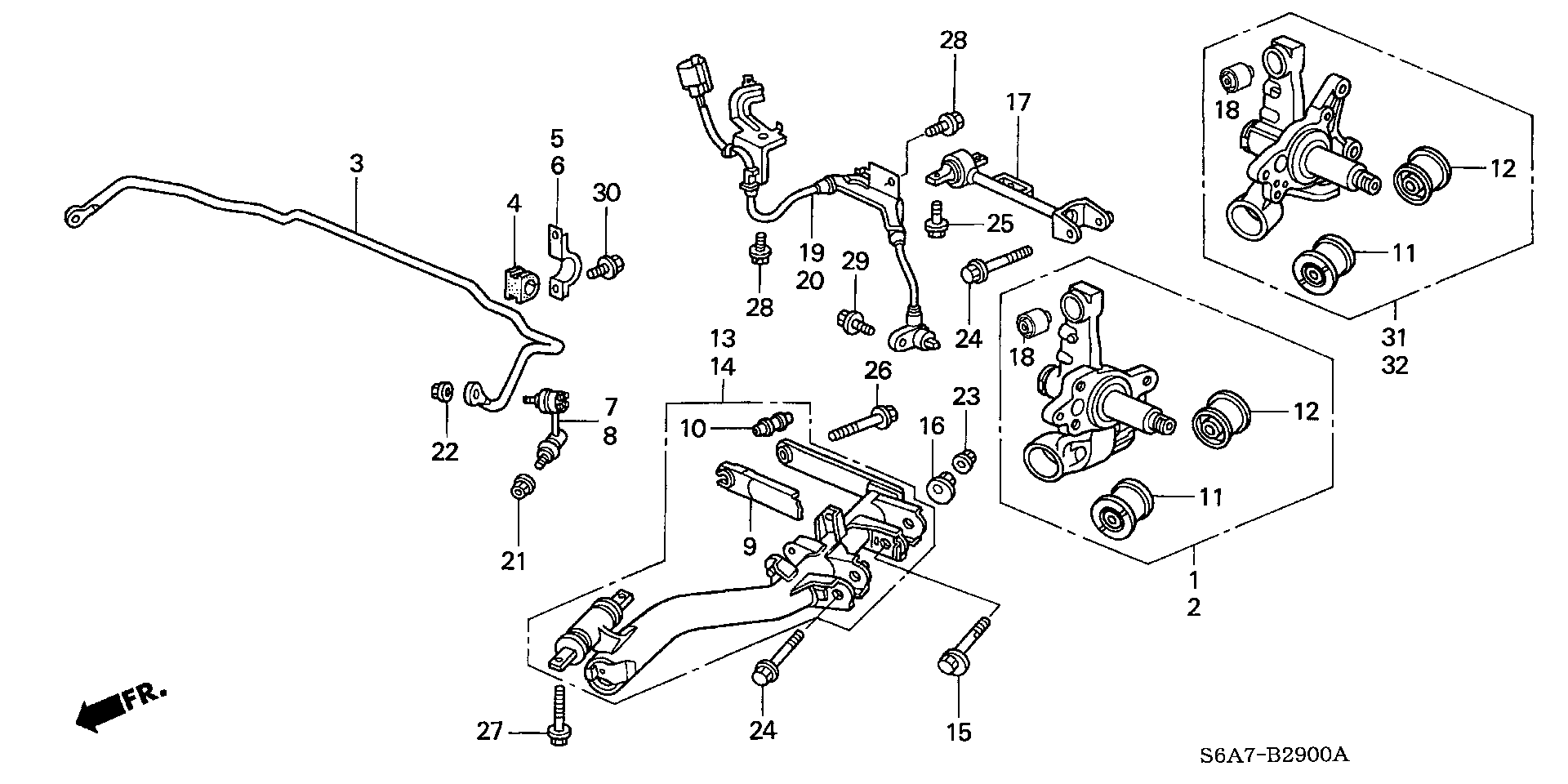 Honda 52321-S5A-013 - Биалета vvparts.bg