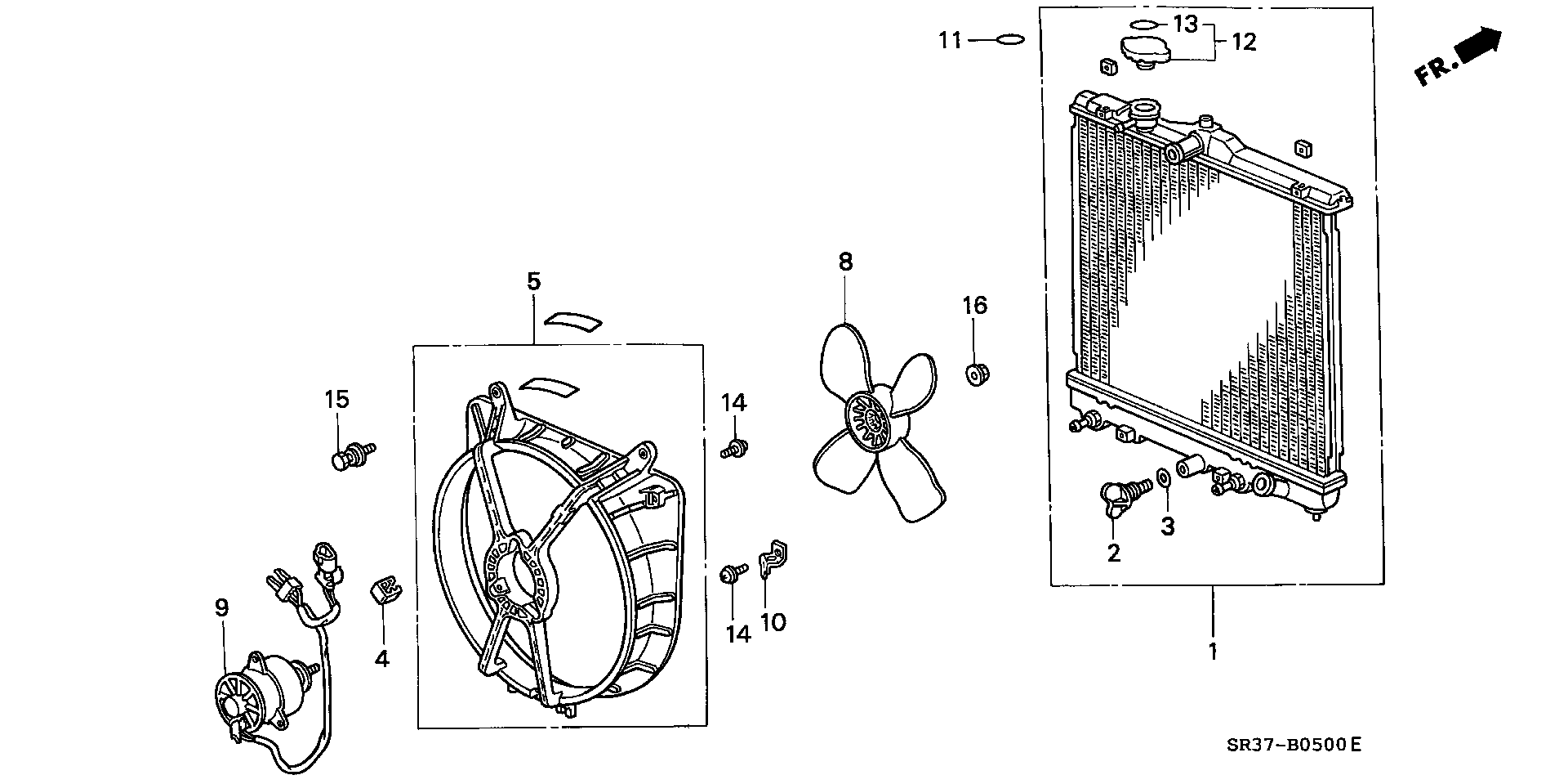 Rover 19010P01013 - Радиатор, охлаждане на двигателя vvparts.bg