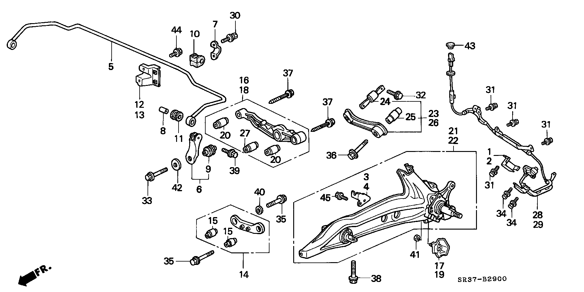 Honda 52365SH0A01 - Тампон, носач vvparts.bg