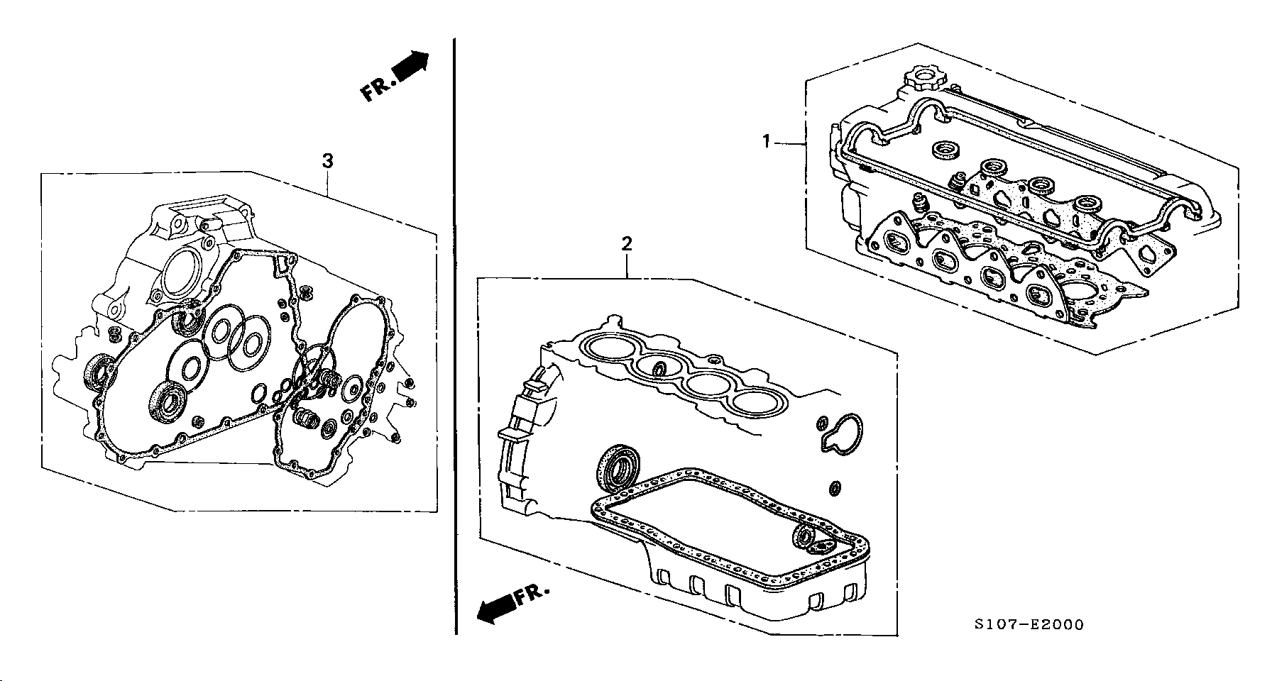 Honda 06110-PHK-A00 - Комплект гарнитури, цилиндрова глава vvparts.bg