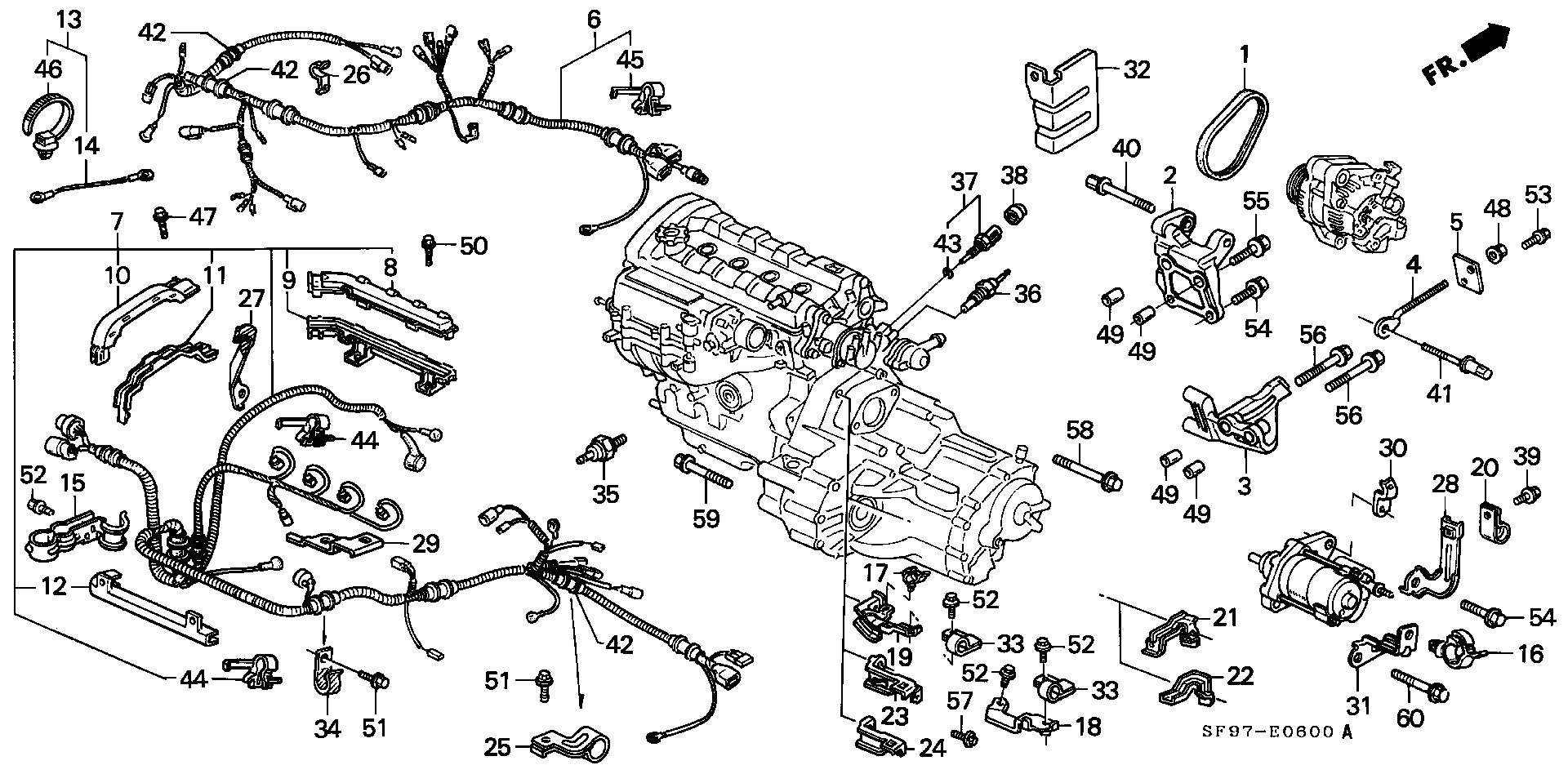 Honda 31110PK1003 - Пистов ремък vvparts.bg